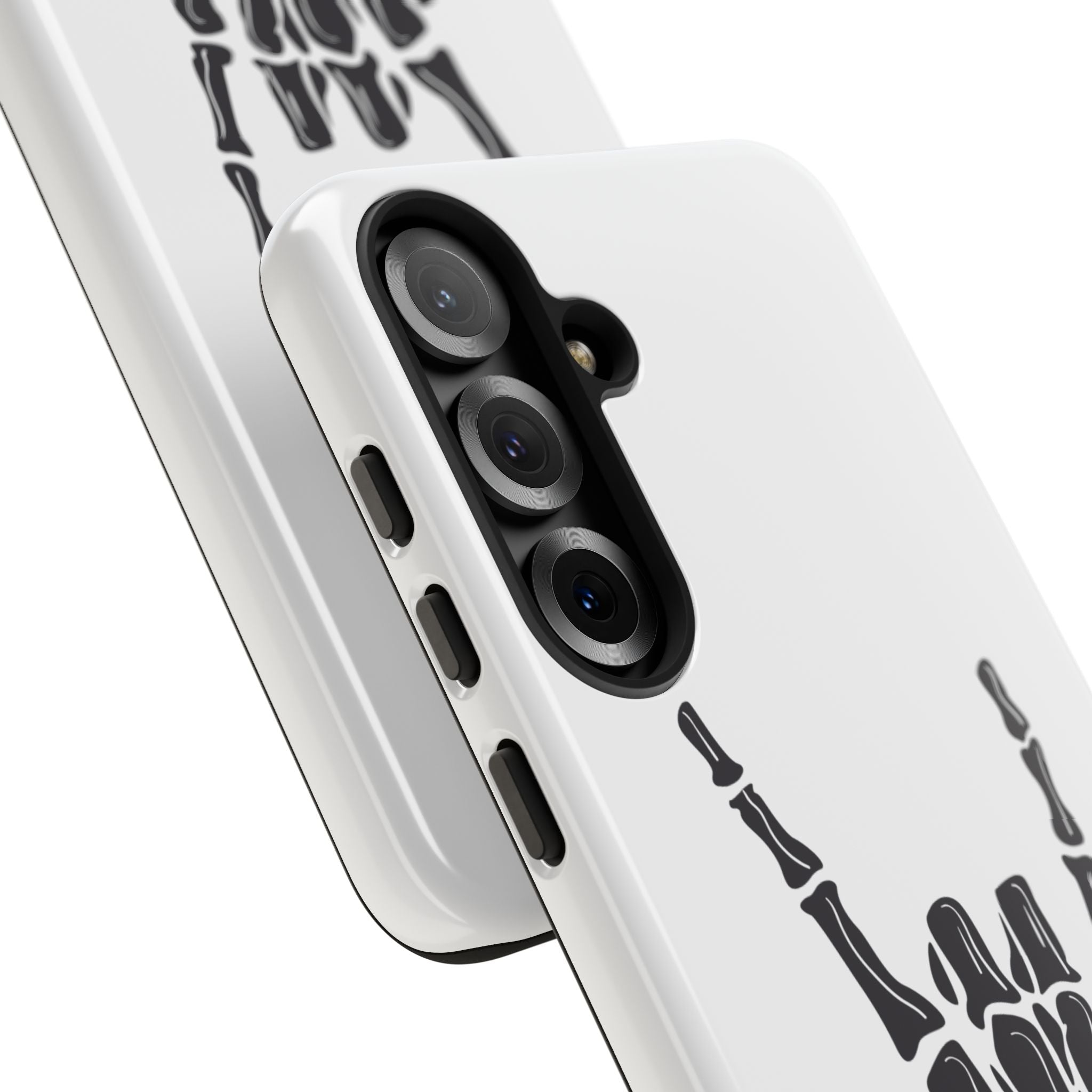 Rock On Skeleton Phone Case, Edgy Phone Cover, Tough Cases for Music Lovers, Halloween Accessories, Gifts for Him