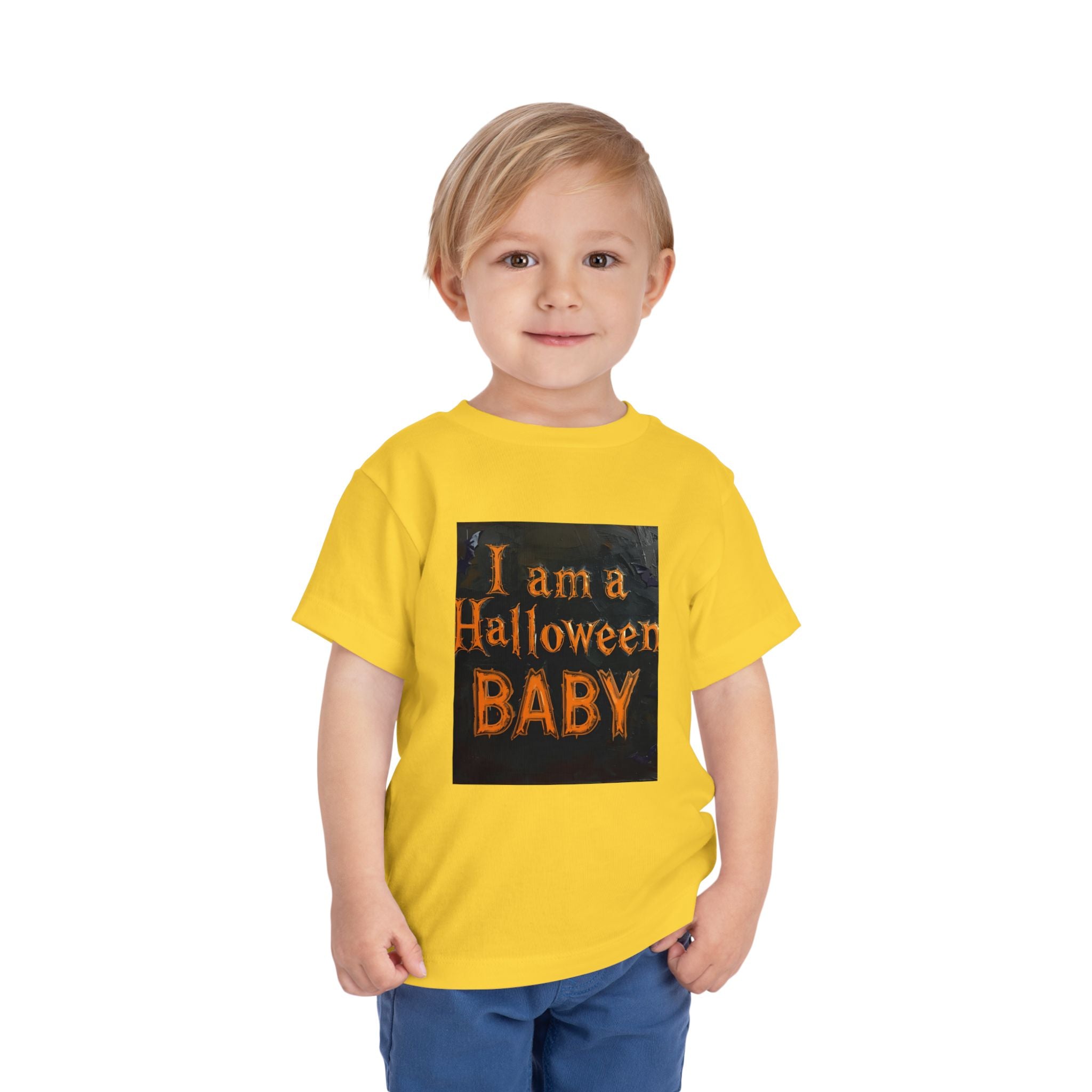 I Am A Halloween Baby Toddler Short Sleeve Tee