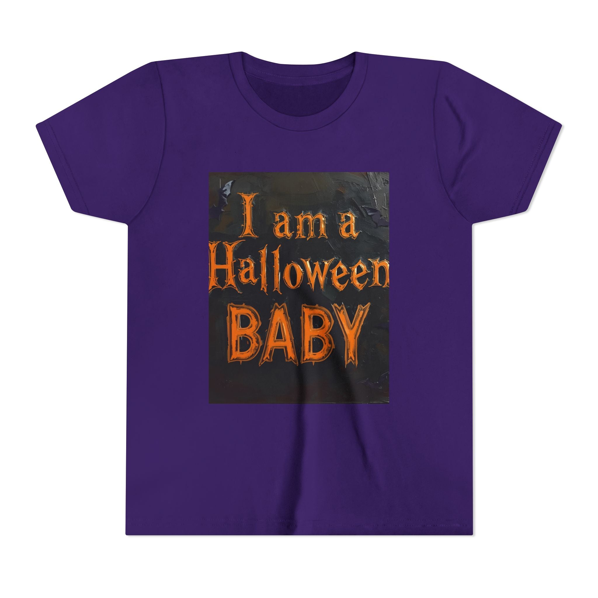 I Am A Halloween Baby Youth Short Sleeve Tee