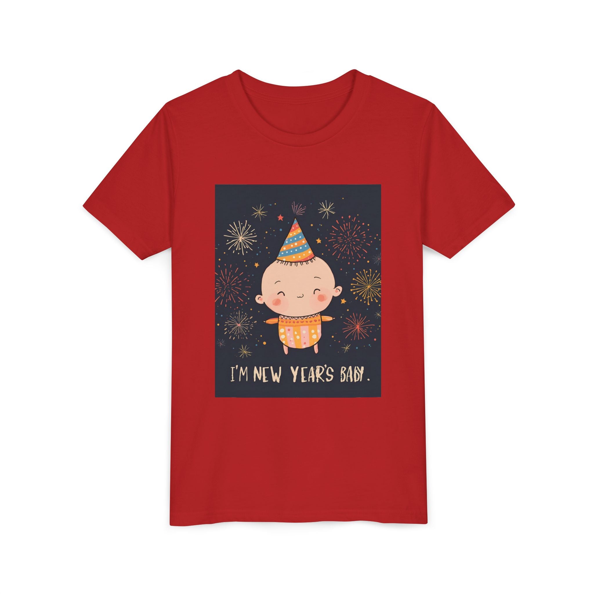 I Am A New Years Baby Youth Short Sleeve Tee
