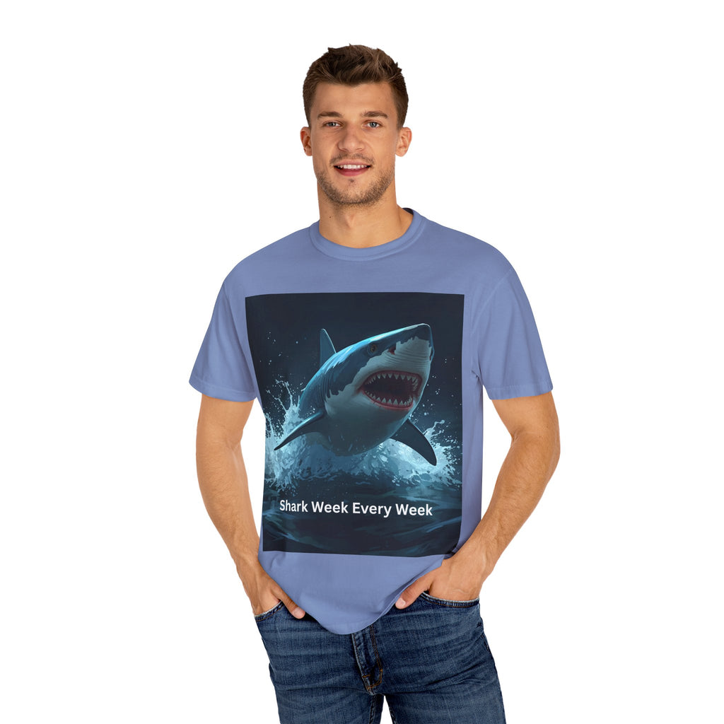 Shark Week Unisex T-Shirt | Fun Ocean Lover Tee, Summer Beachwear, Gift for Shark Fans, Party Outfit, Ocean Conservation Awareness