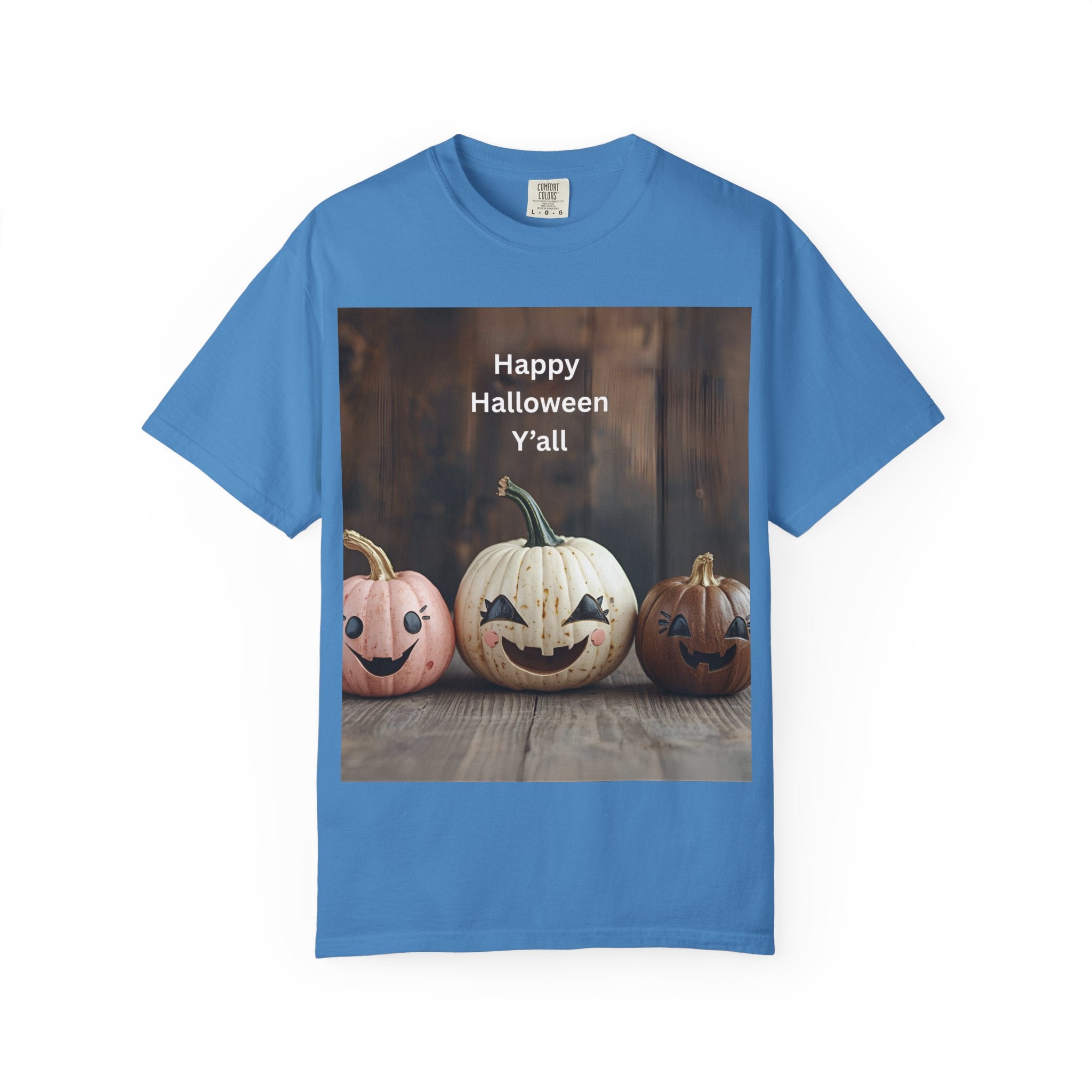 Happy Halloween Unisex T-Shirt, Casual Fall Tee, Halloween Gift, Pumpkin Shirt, Autumn Apparel, Holiday Style