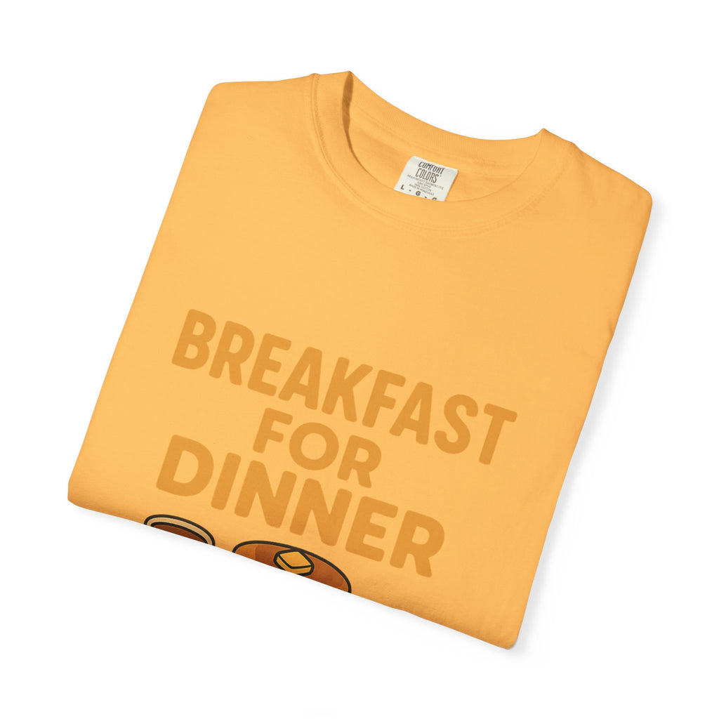 Cute Breakfast for Dinner Unisex T-shirt | Fun Foodie Tee, Gift for Food Lovers, Casual Wear, Brunch Shirt, Breakfast Lovers