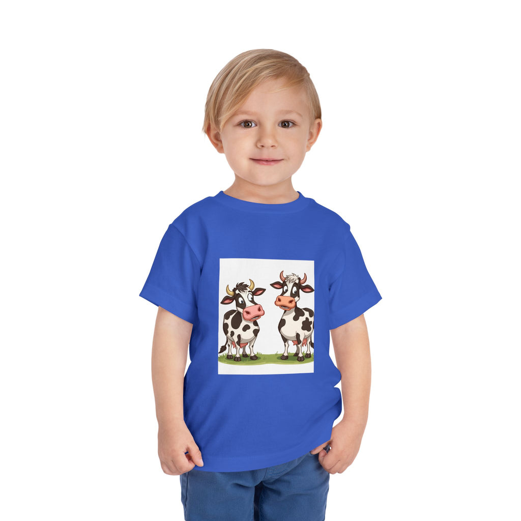 Cute Cows Toddler Short Sleeve Tee