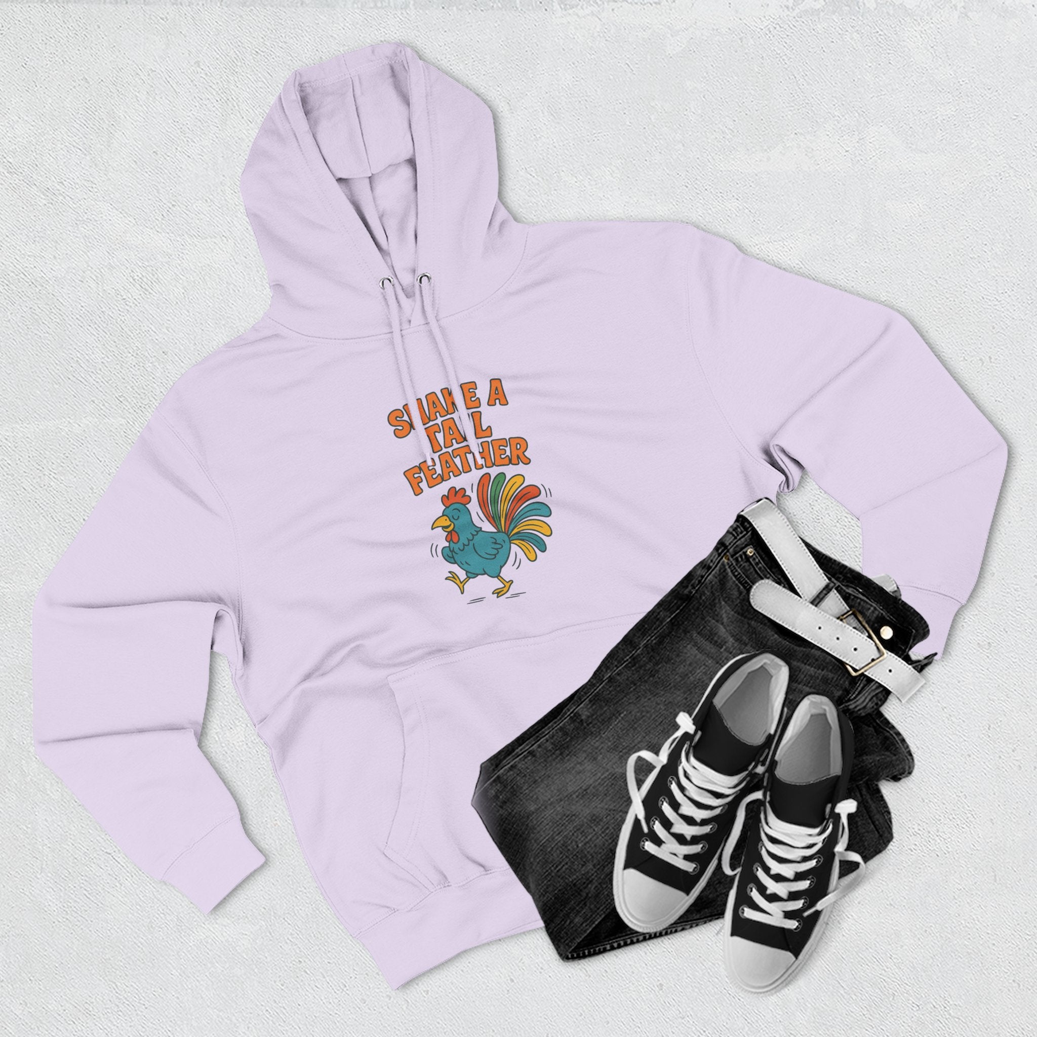 Shake A Tail Feather Three-Panel Fleece Hoodie