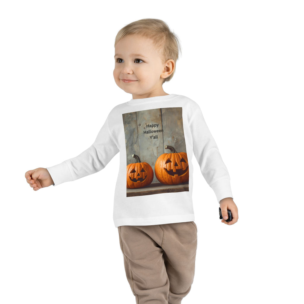 Halloween Pumpkin Toddler Long Sleeve Tee
