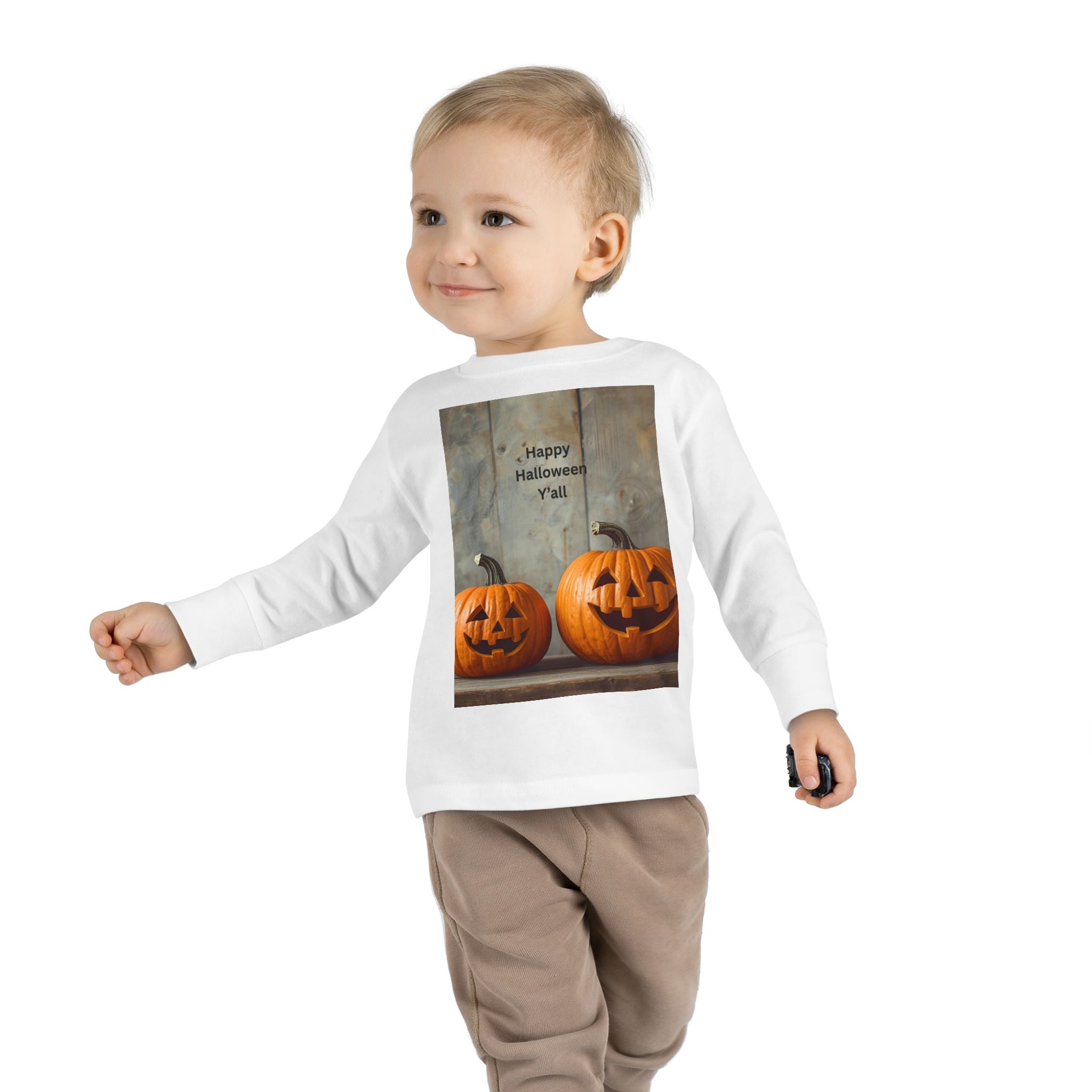 Halloween Pumpkin Toddler Long Sleeve Tee