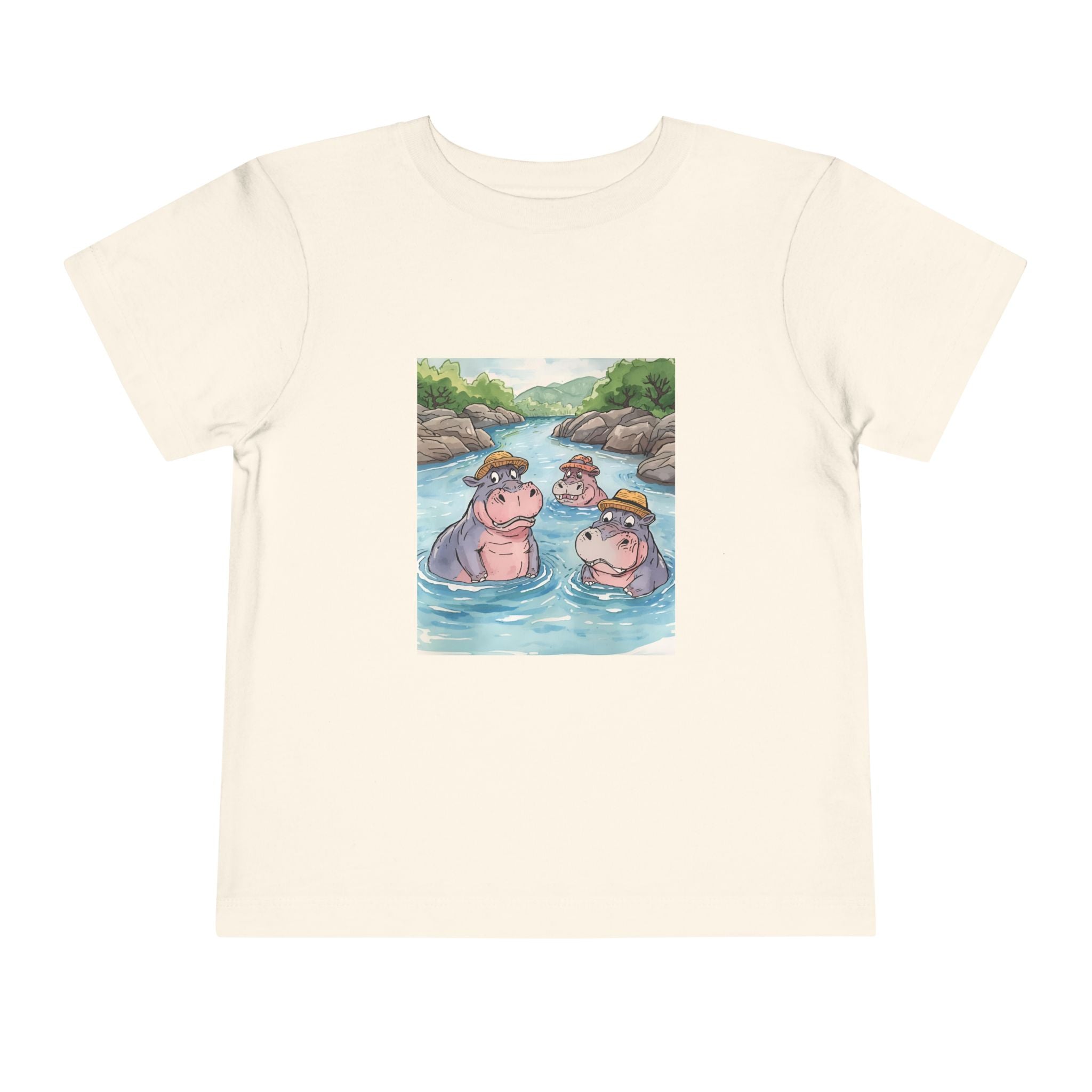 Hippo Cute Toddler Short Sleeve Tee