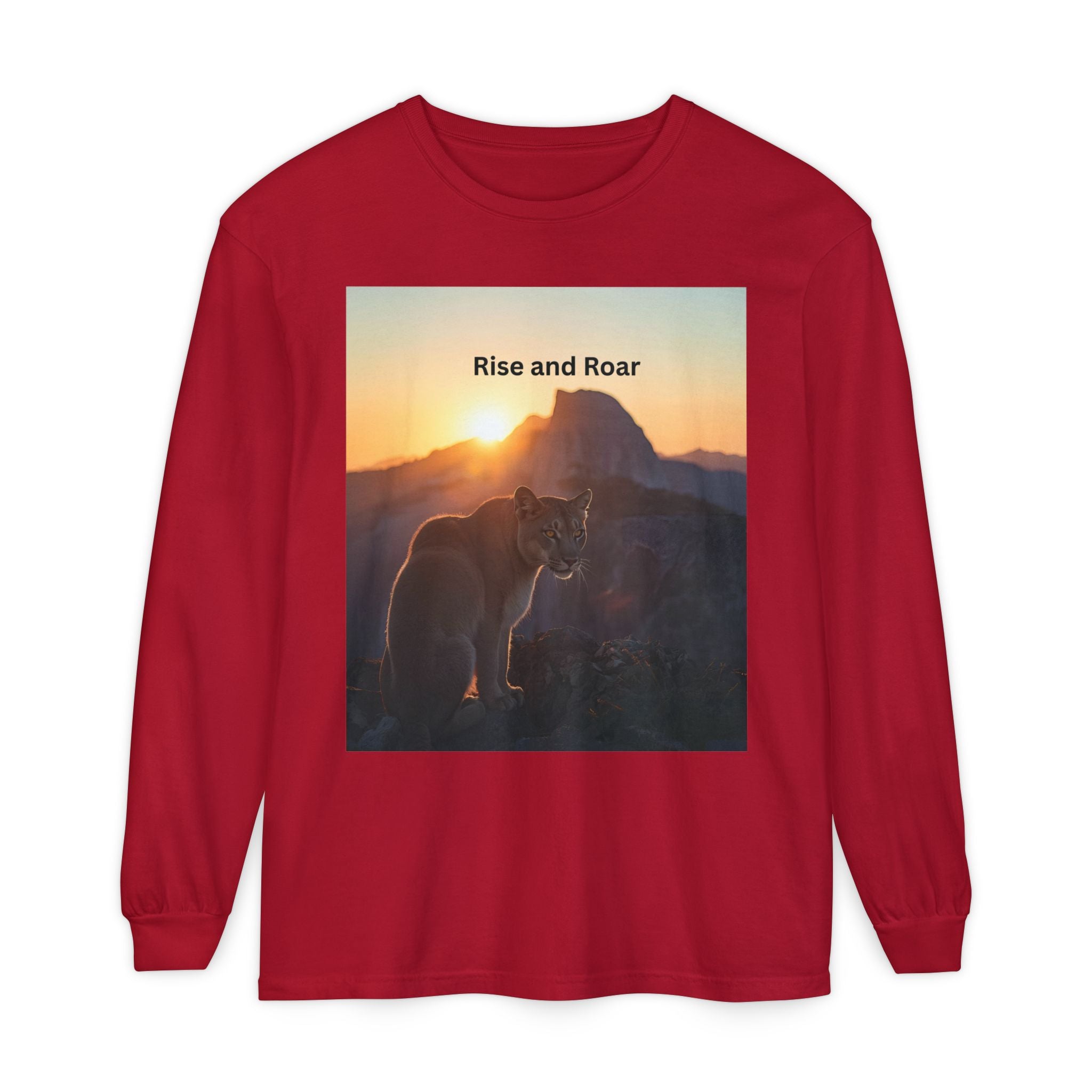Rise And Roar Unisex Garment-dyed Long Sleeve T-Shirt