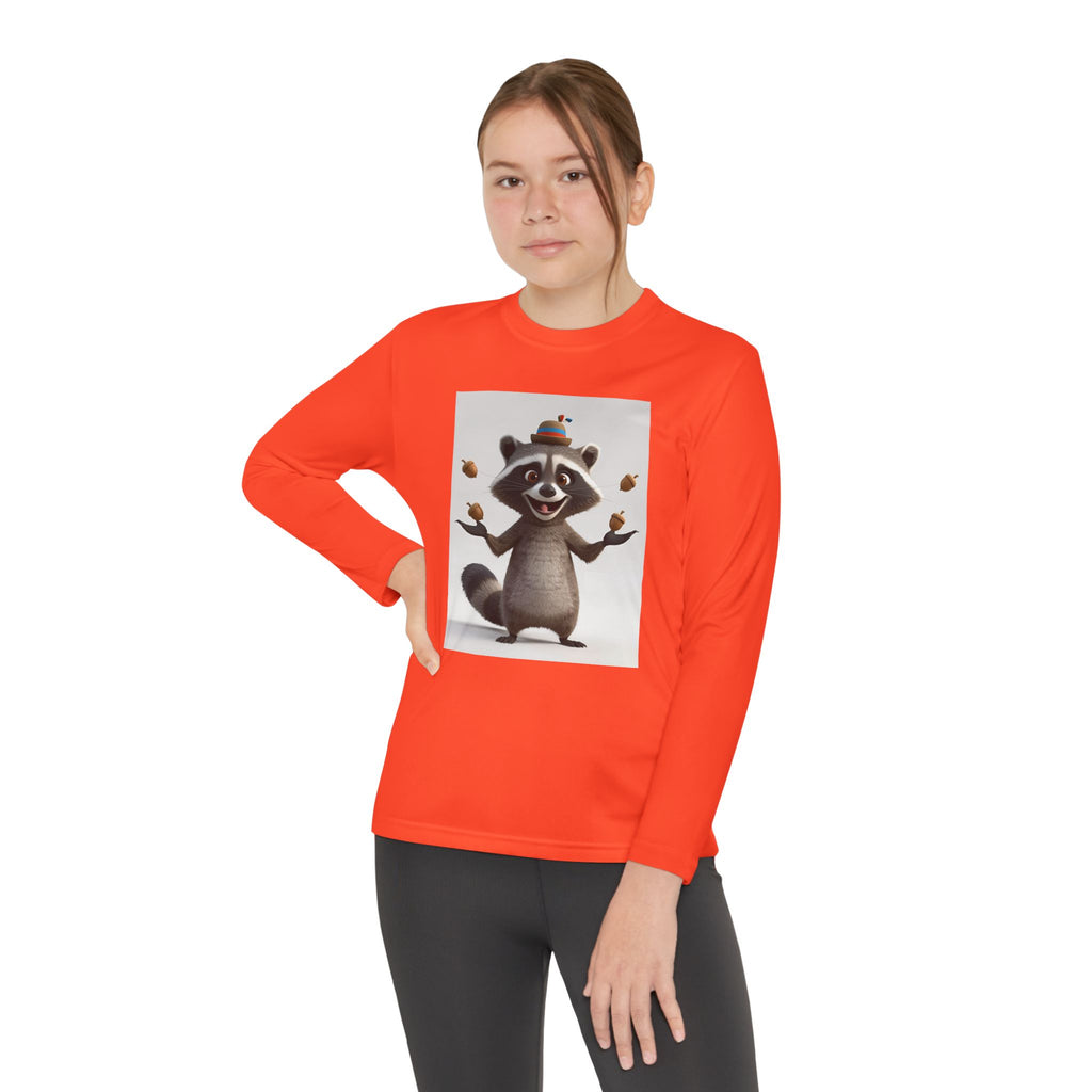 Raccoon Youth Long Sleeve Competitor Tee