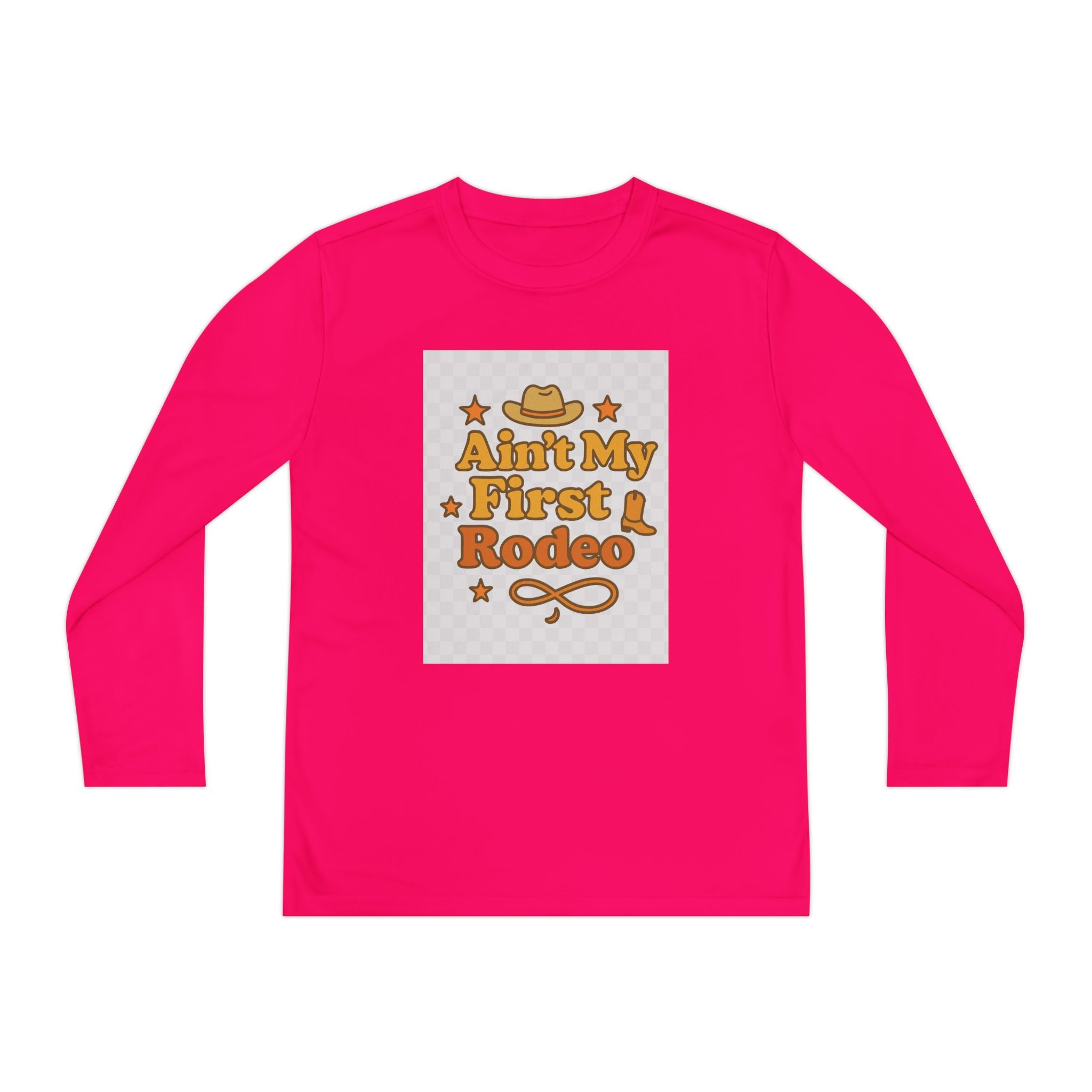 Ain't My First Rodeo Youth Long Sleeve Competitor Tee