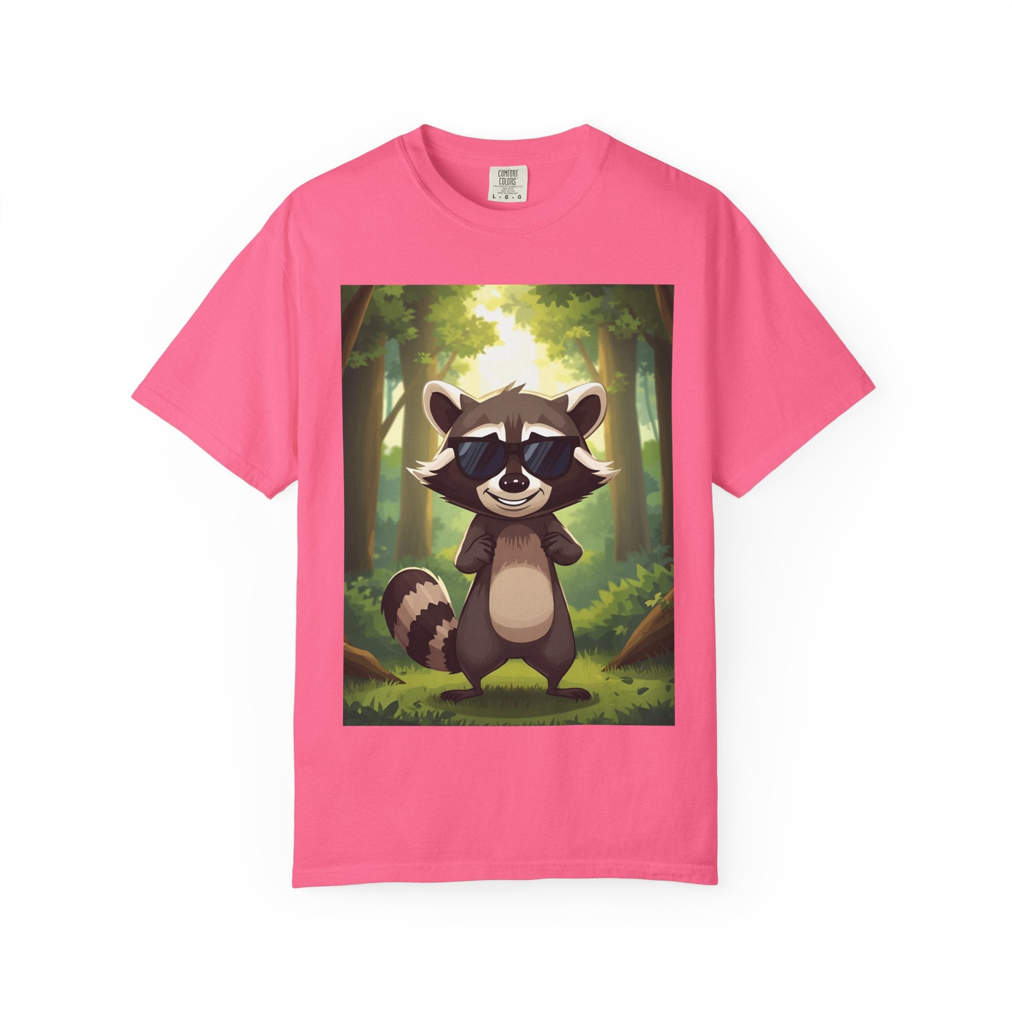 Whimsical Raccoon T-Shirt, Fun Nature Tee, Unisex Forest Shirt, Gift for Animal Lovers, Cute Wildlife Apparel