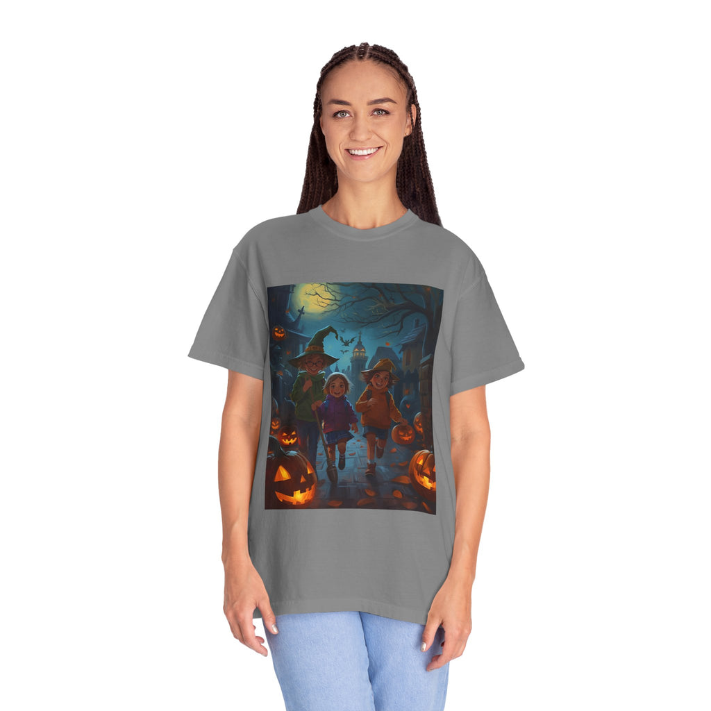 Spooky Halloween Unisex T-Shirt, Trick or Treat, Fall Festivities, Cozy Comfort, Perfect for Halloween Parties, Gift for Friends