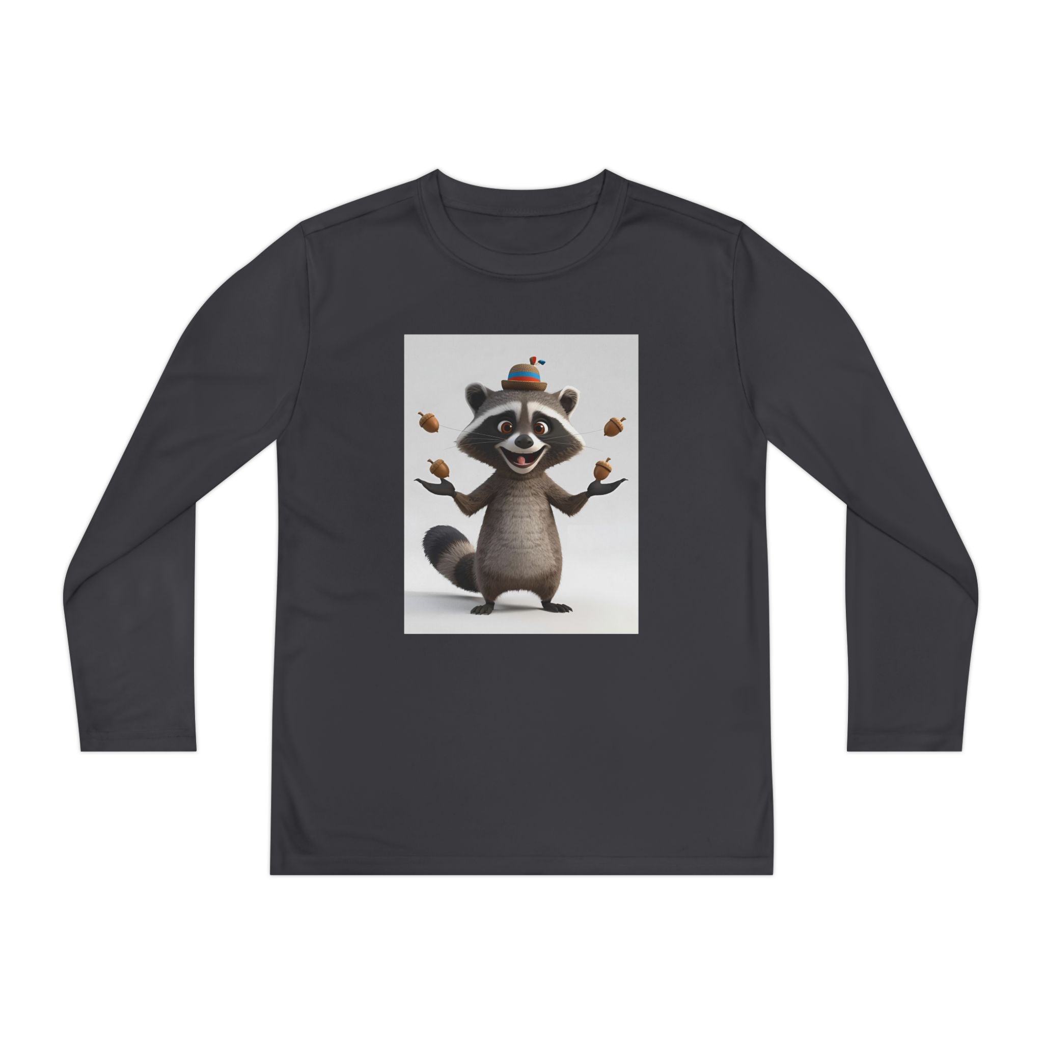 Raccoon Youth Long Sleeve Competitor Tee