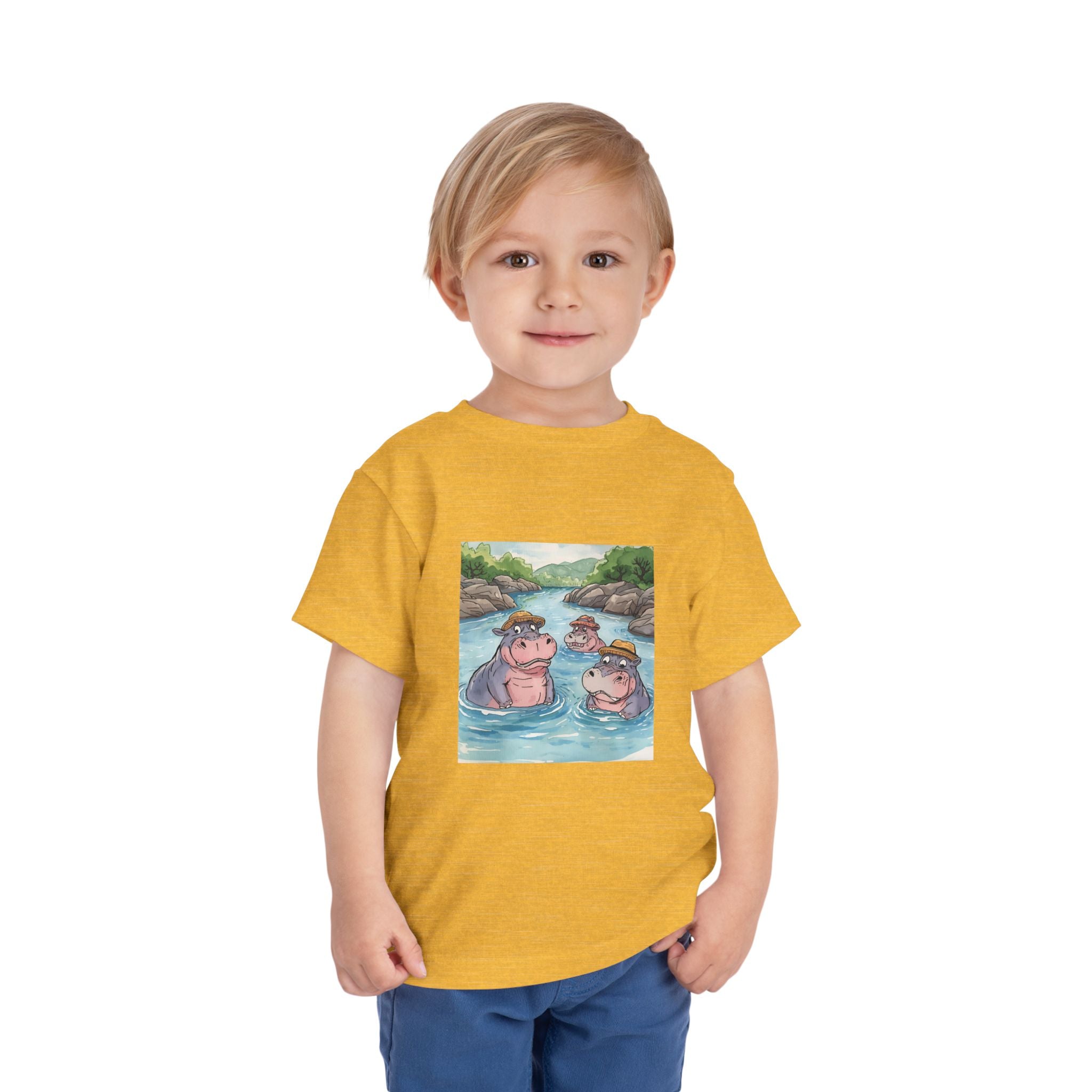 Hippo Cute Toddler Short Sleeve Tee