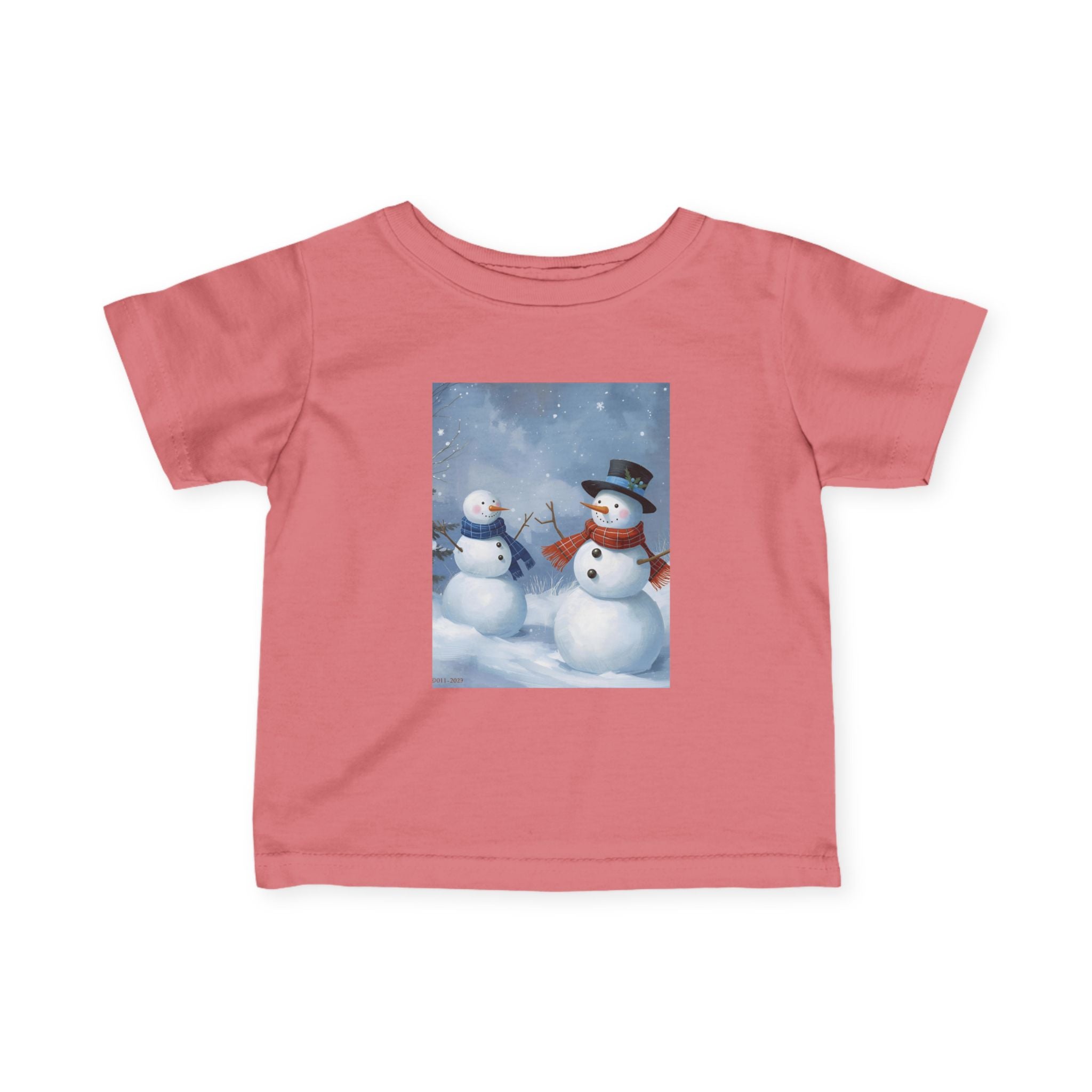 Christmas Snowman Family Infant Fine Jersey Tee