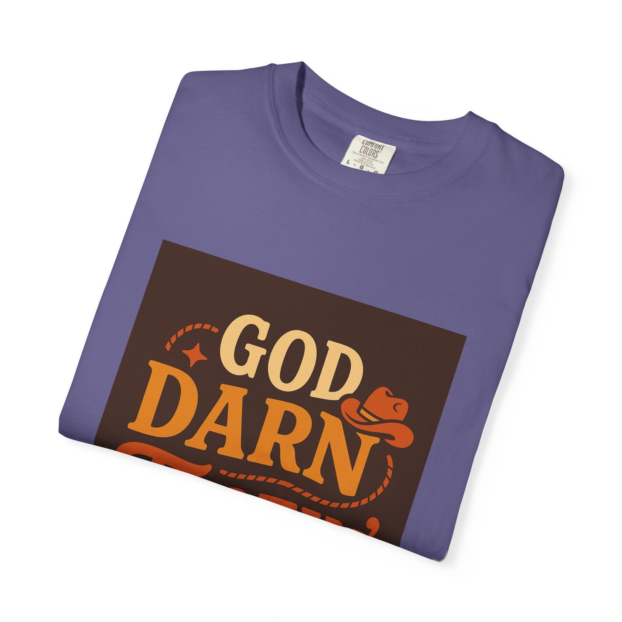 Vintage-Inspired Unisex T-Shirt with 'God Darn Tootin' Graphic - Perfect for Cowpoke Gatherings, Western Themed Events, Gift