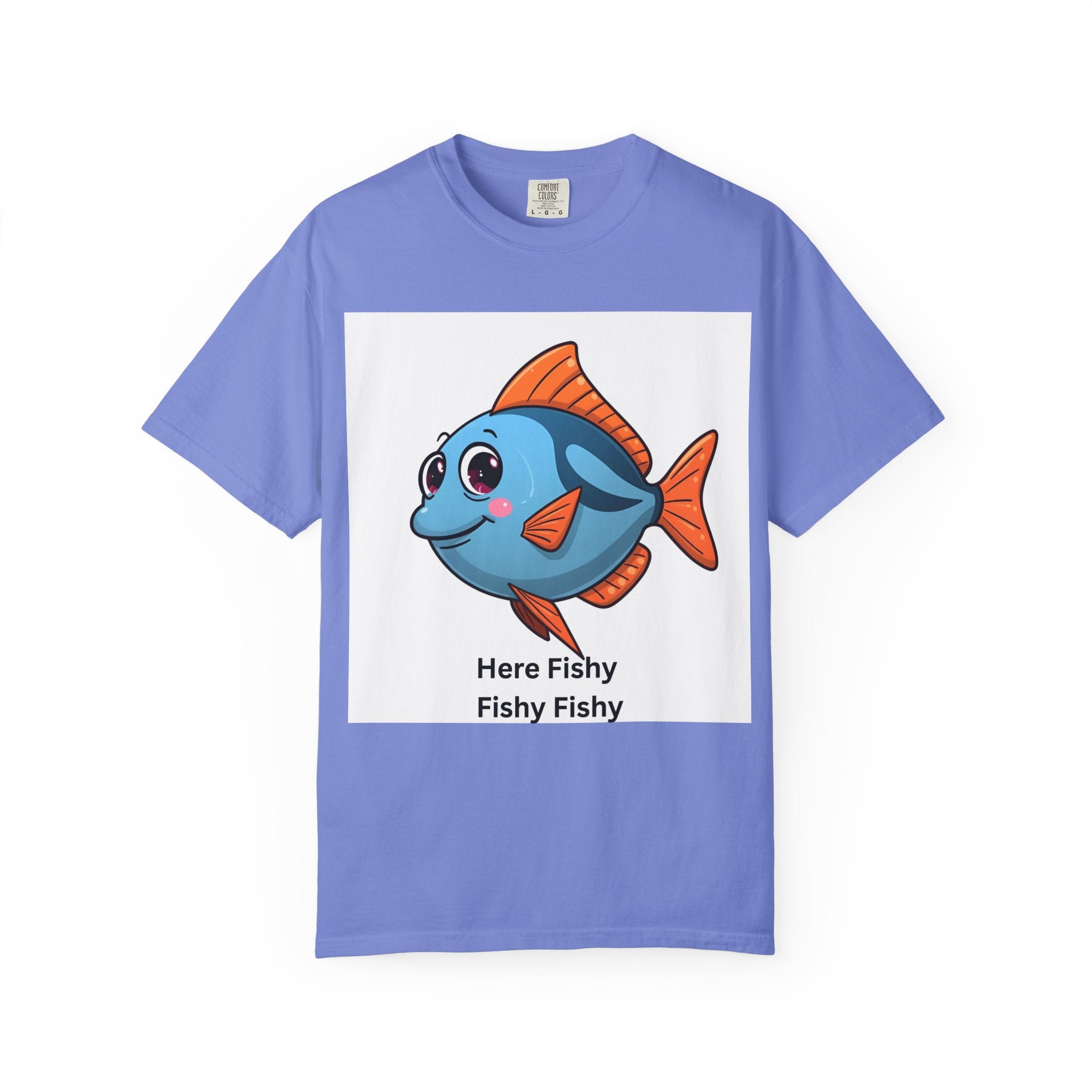 Here Fishy Fishy Fishy Unisex Garment-Dyed T-shirt