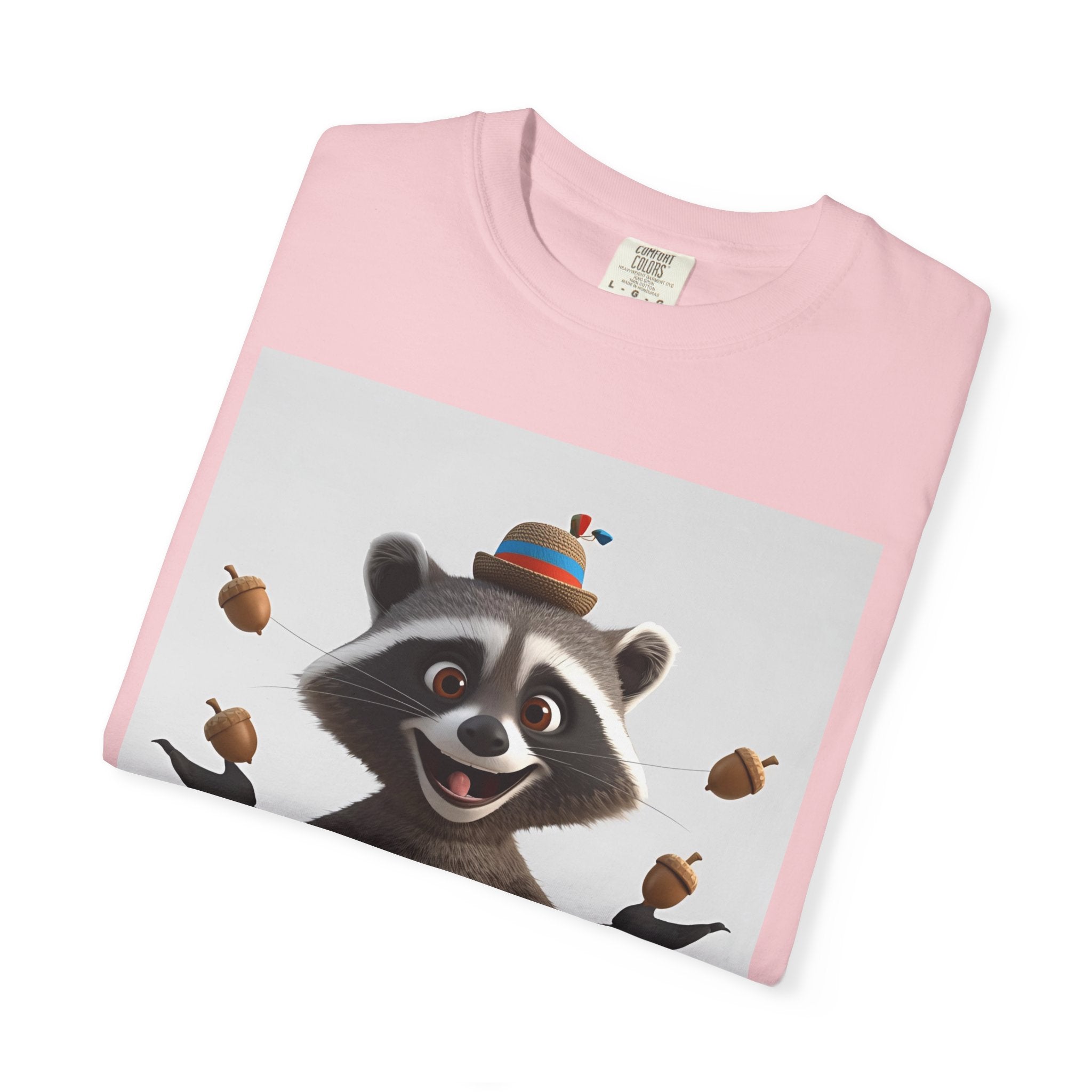 Whimsical Raccoon T-Shirt, Unisex Graphic Tee, Cute Animal Shirt, Fun Gift for Kids and Adults, Quirky Nature Lover Apparel, Party Wear