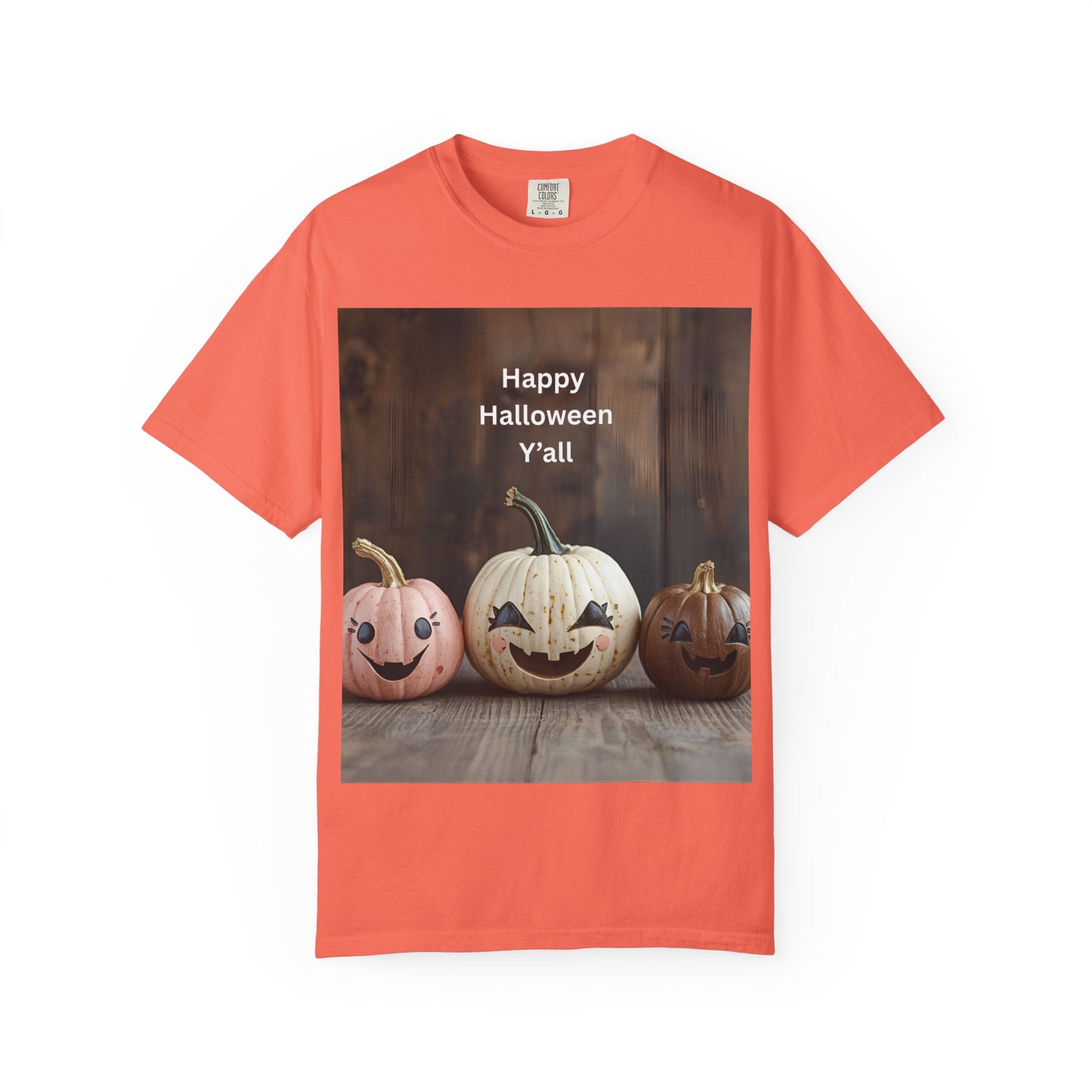 Happy Halloween Y'all T-shirt, Fall Pumpkin Tee, Unisex Halloween Apparel, Cute Halloween Gift, Autumn Wardrobe Essential