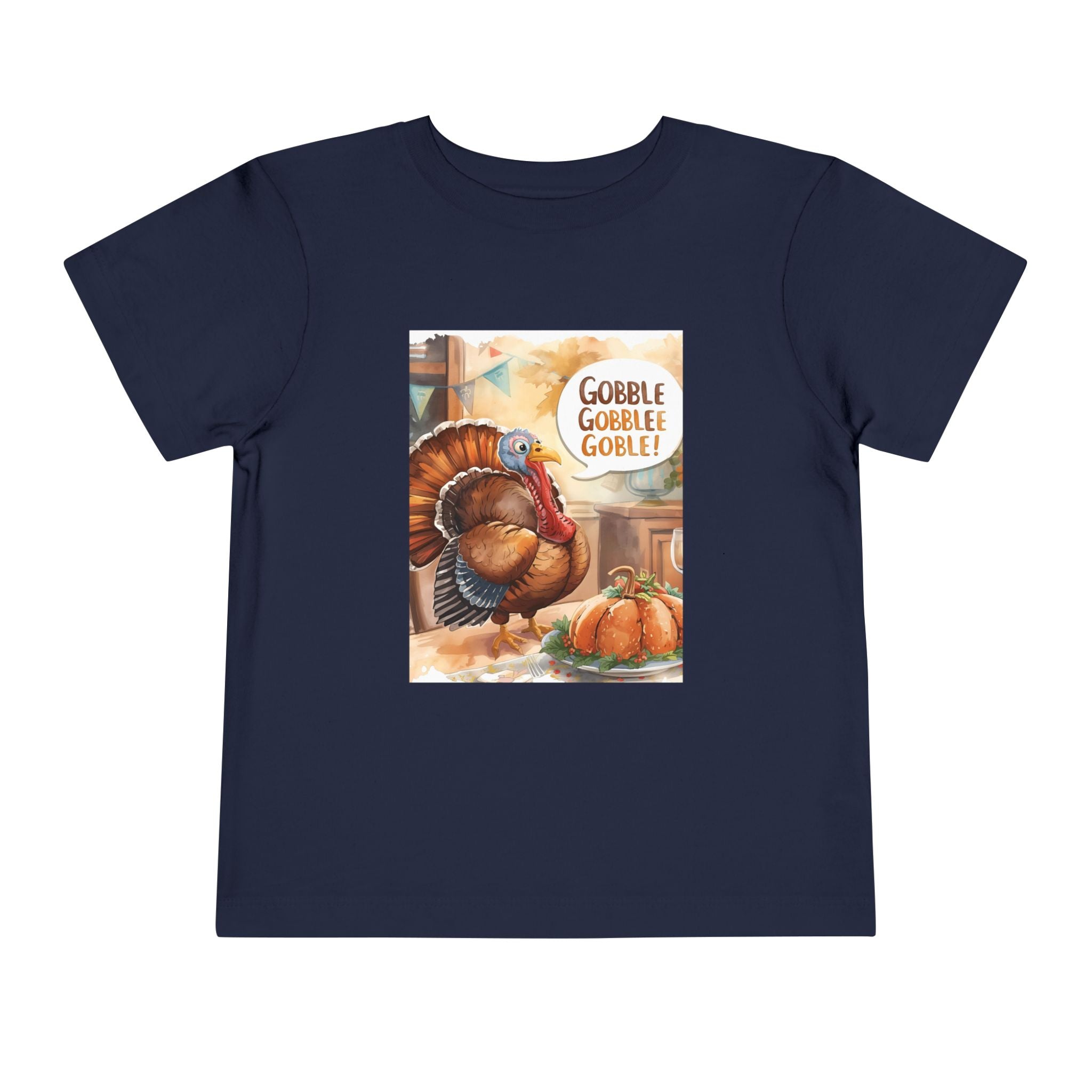Thanksgiving Turkey Toddler Short Sleeve Tee
