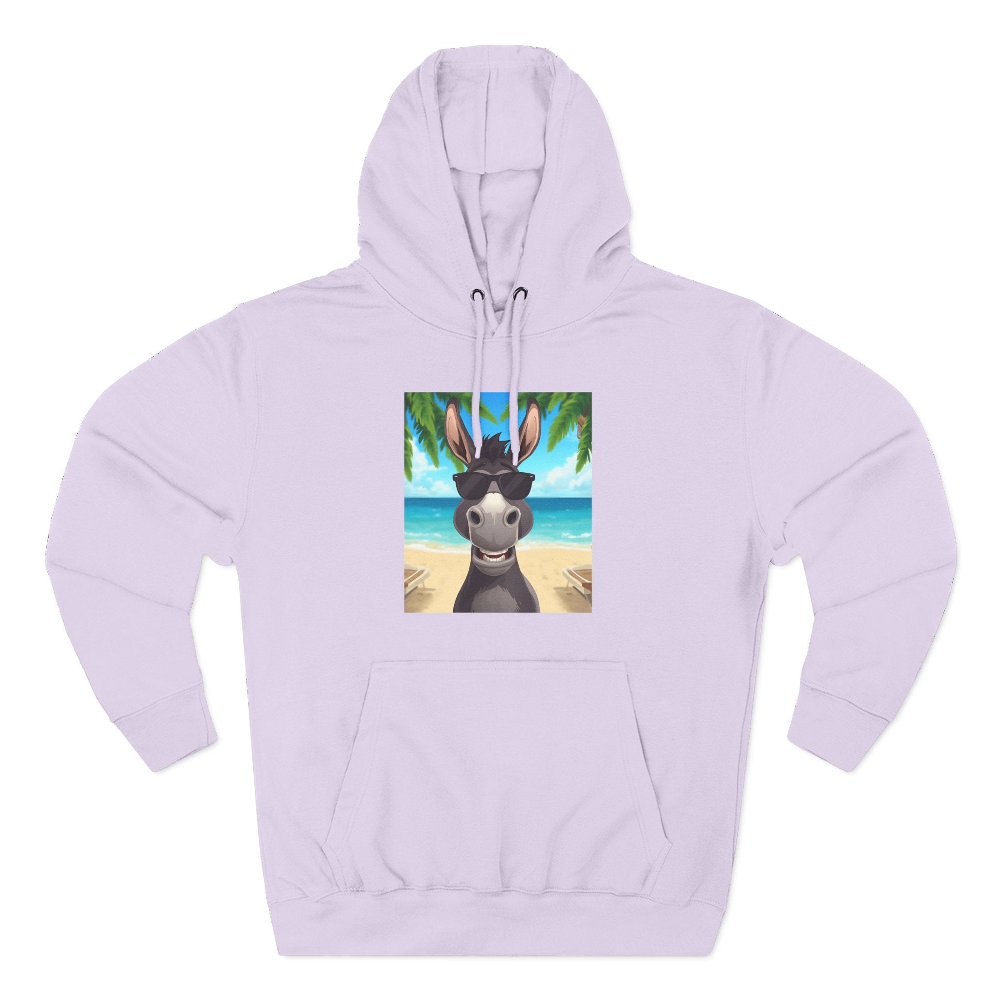 Donkey Beach Vibe Three-Panel Fleece Hoodie
