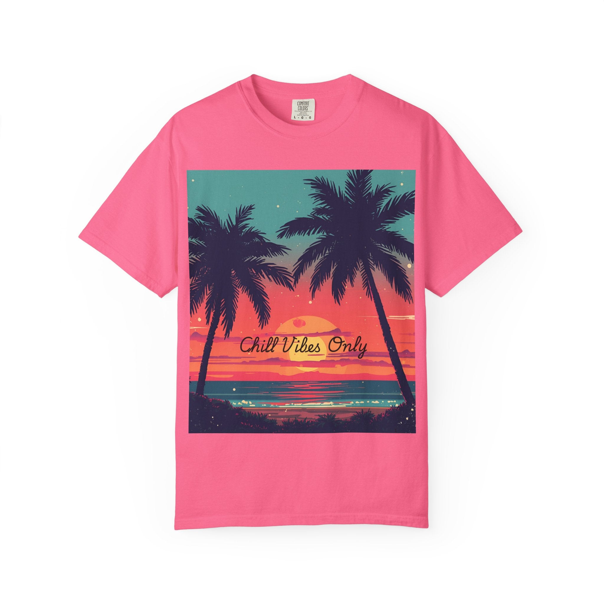 Tropical Sunset Unisex Garment-Dyed T-shirt