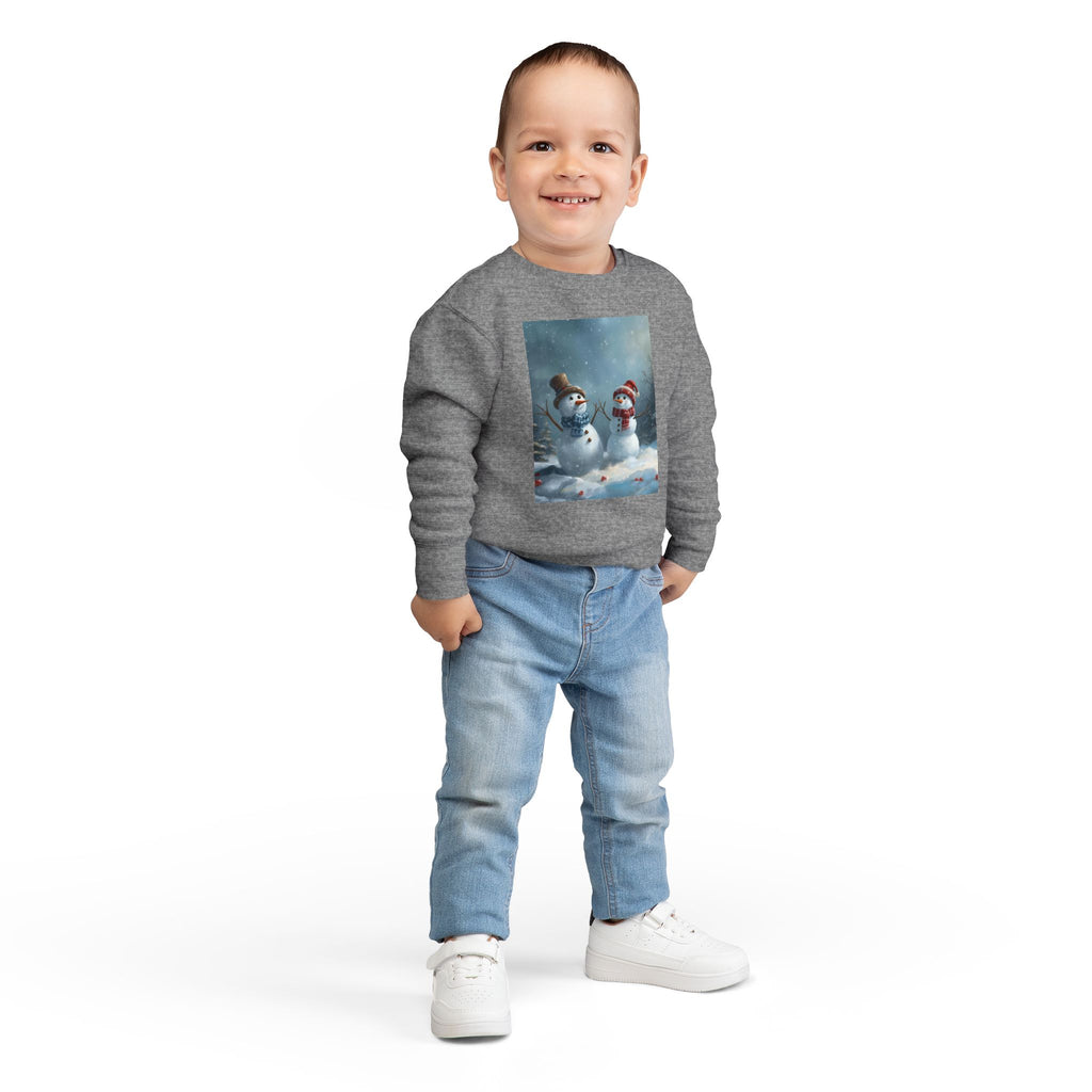 Christmas Snowman Toddler Sweatshirt