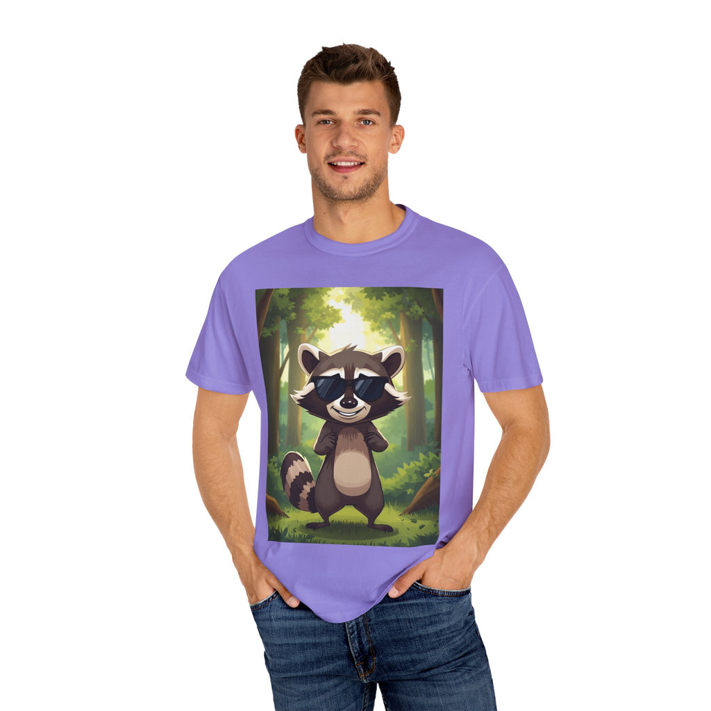 Whimsical Raccoon T-Shirt, Fun Nature Tee, Unisex Forest Shirt, Gift for Animal Lovers, Cute Wildlife Apparel