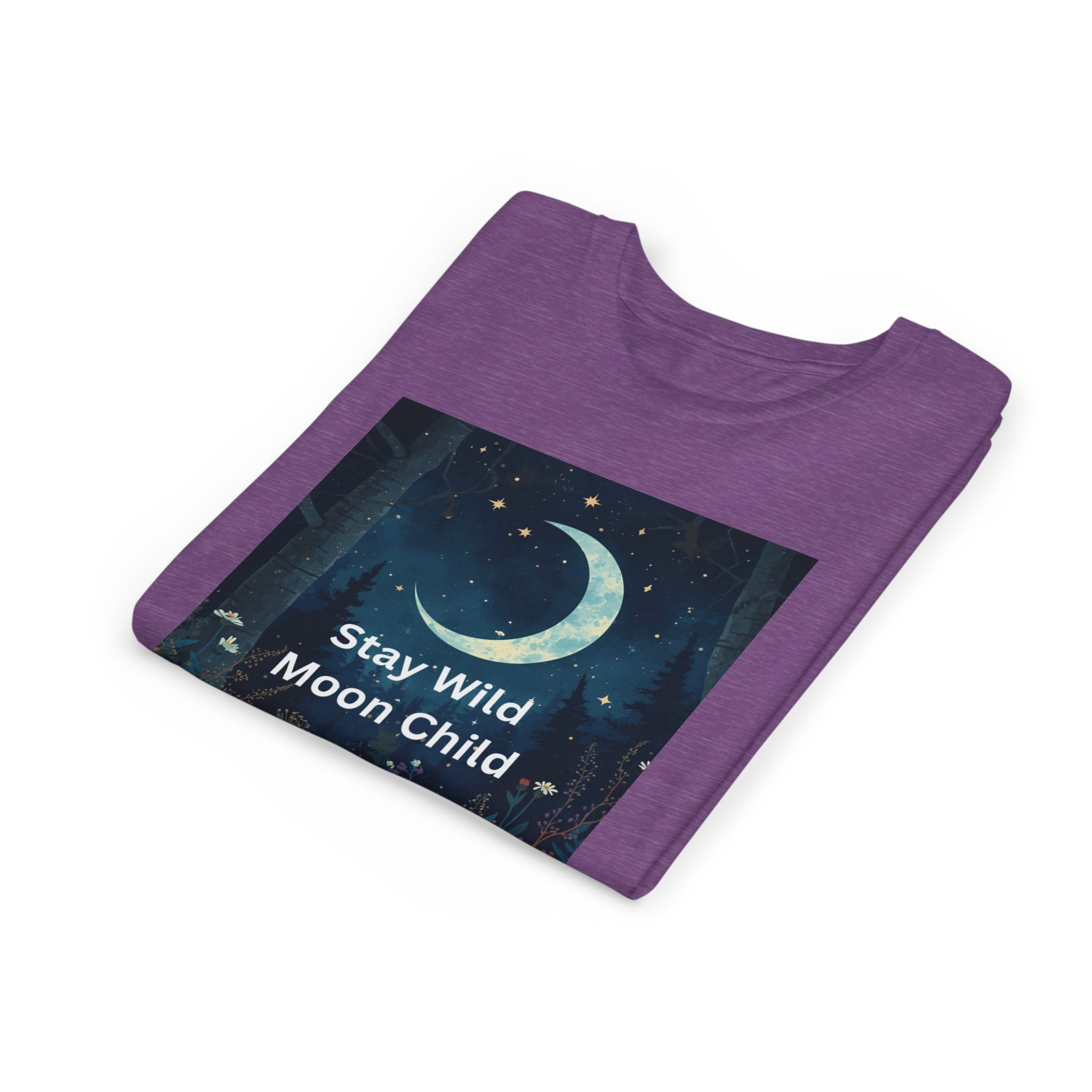 Stay Wild Moon Child Youth Tee - Adventure Tee, Nature Inspired Shirt, Cute Kids Clothing, Gift for Young Explorers, Eco-Friendly Tee