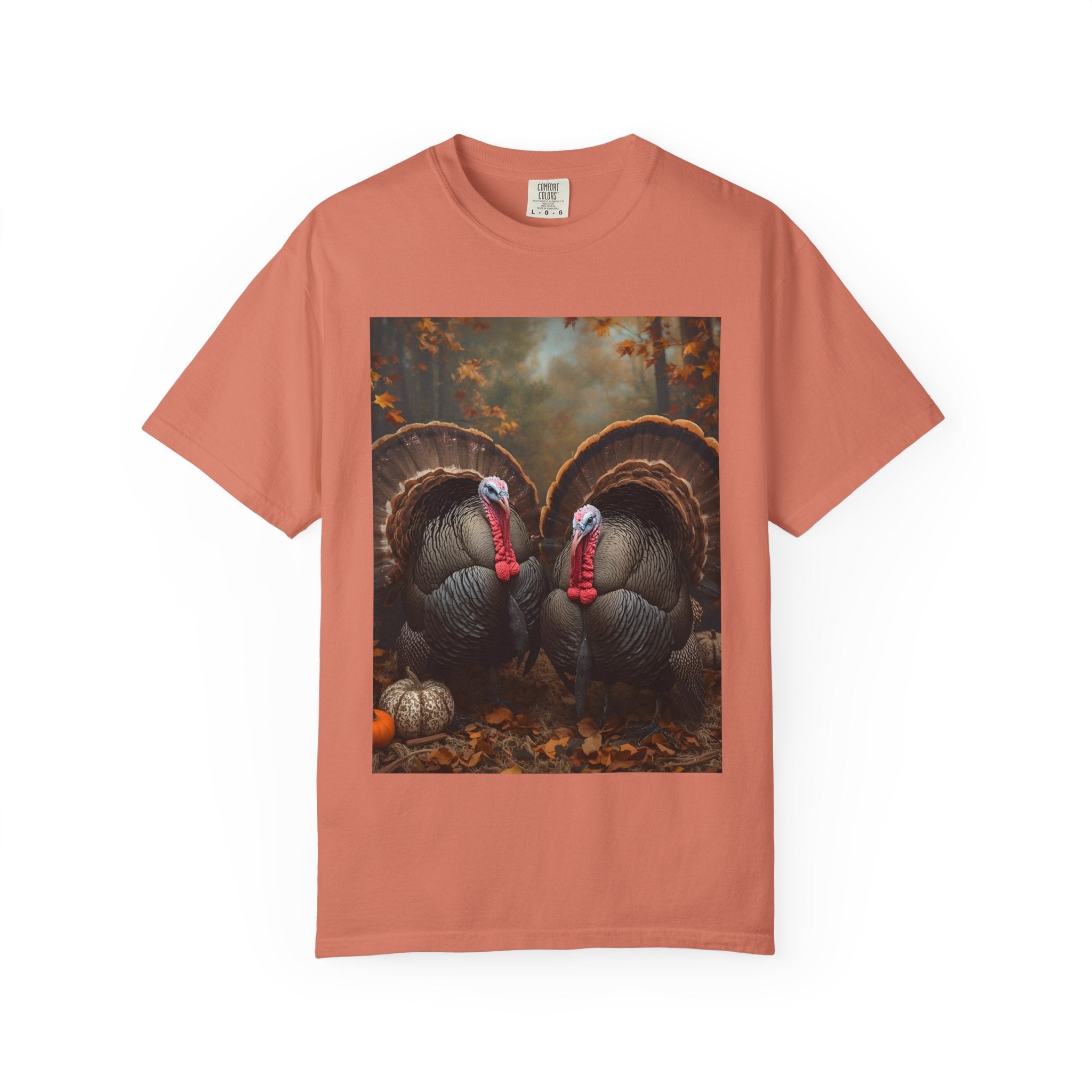 Thanksgiving Turkey Graphic Tee, Unisex Gift for Fall, Harvest Party Shirt, Cute Casual Outfit, Family Gathering Apparel