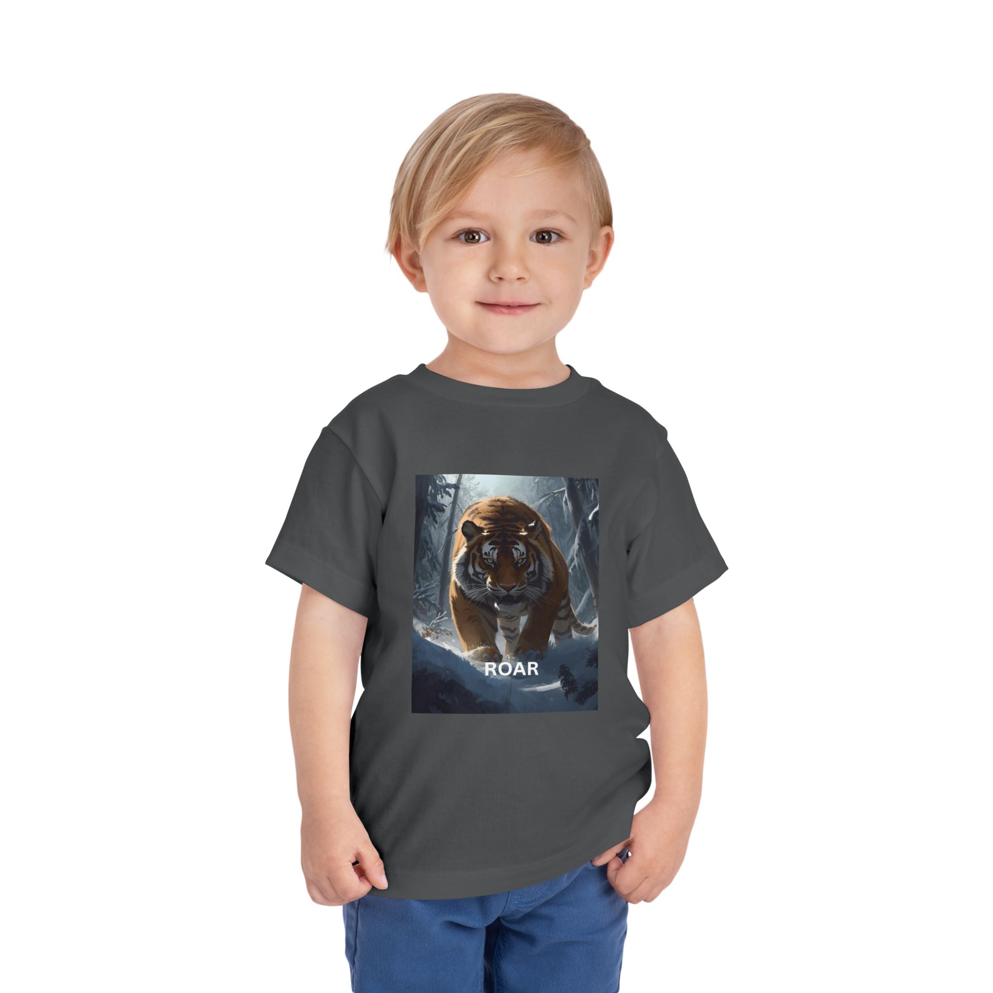 Tiger Roar Snow Toddler Short Sleeve Tee