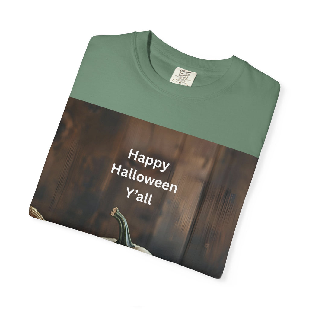 Happy Halloween Y'all T-shirt, Fall Pumpkin Tee, Unisex Halloween Apparel, Cute Halloween Gift, Autumn Wardrobe Essential