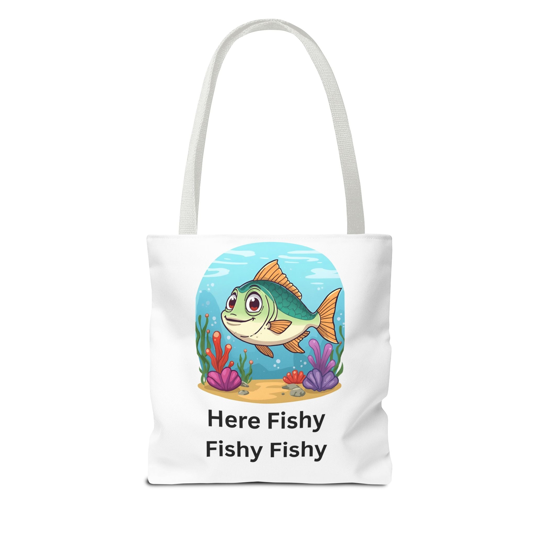 Here Fishy Fishy Fishy Tote Bag (AOP)
