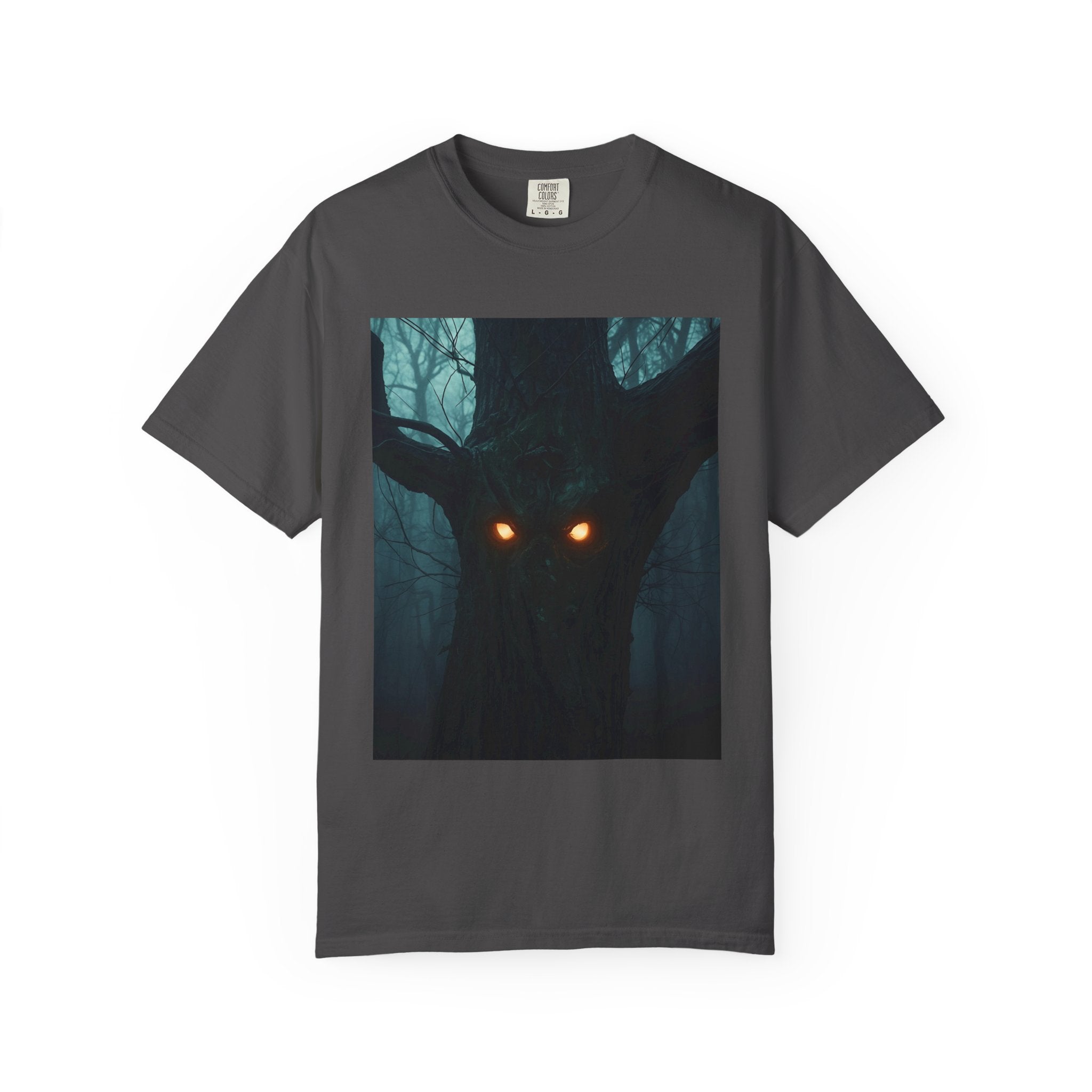 Spooky Forest Creature Unisex T-Shirt, Casual Wear, Gift for Nature Lovers, Halloween Apparel, Trendy Graphic Tee
