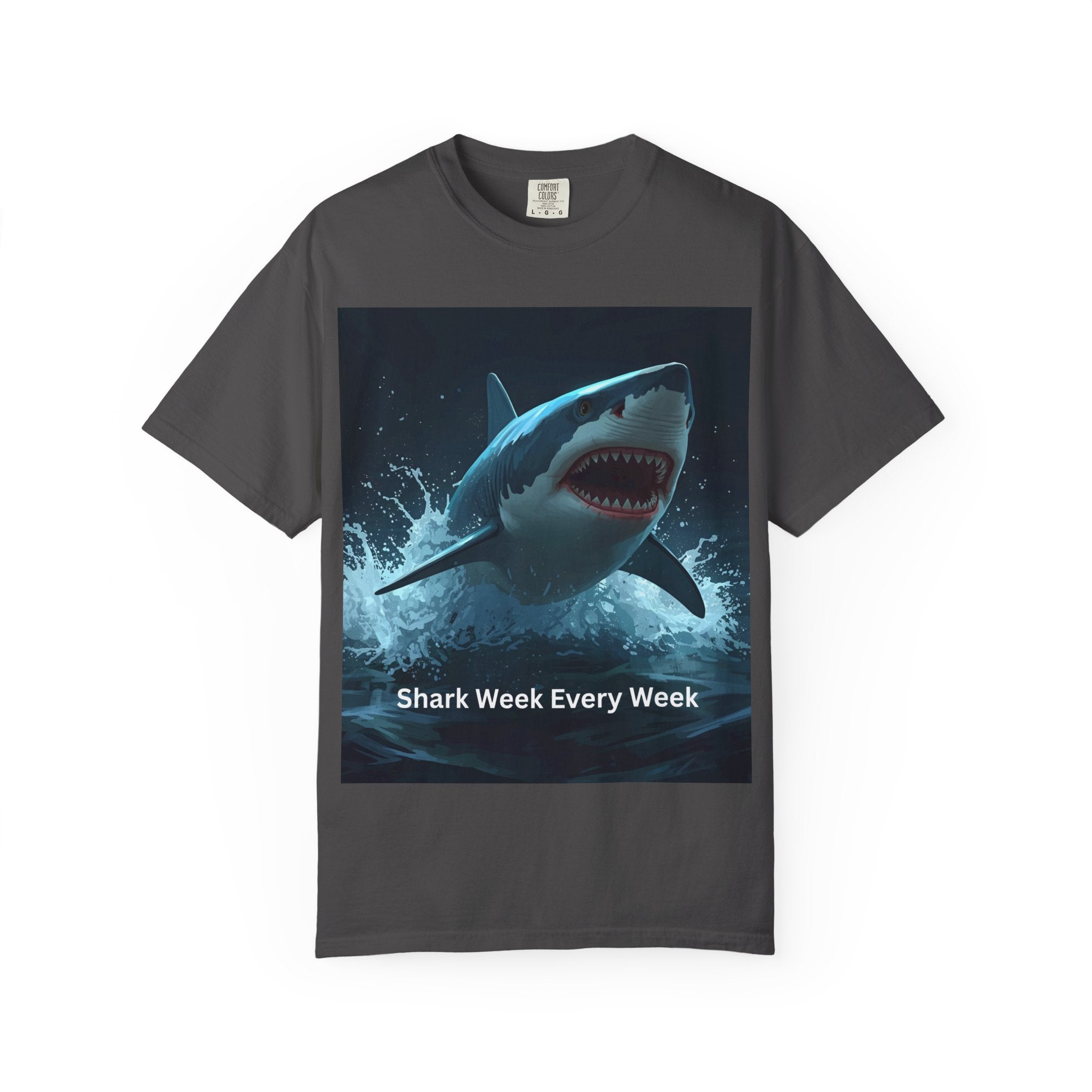 Shark Week T-Shirt, Unisex Casual Tee, Ocean Lover Gift, Summer Apparel, Marine Life Shirt, Beachwear