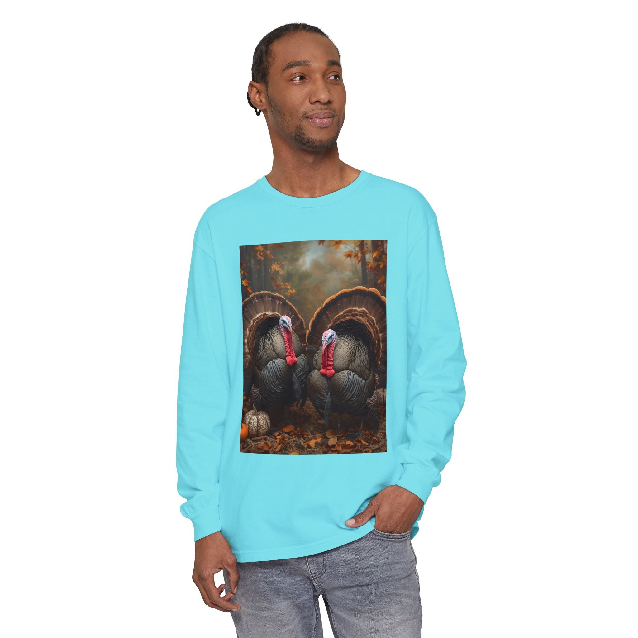 Unisex Garment-dyed Long Sleeve T-Shirt