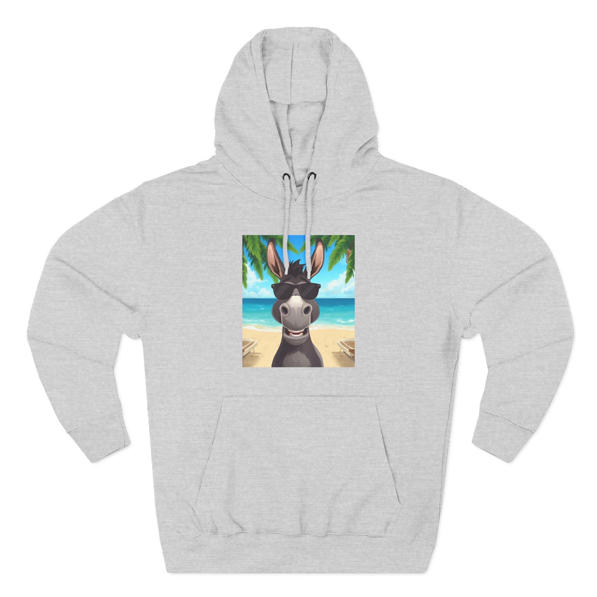 Donkey Beach Vibe Three-Panel Fleece Hoodie