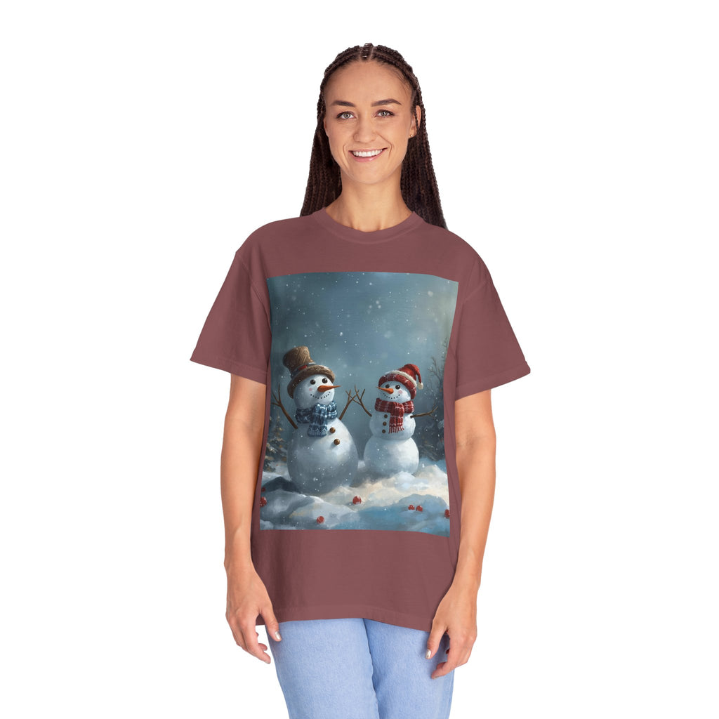 Christmas Winter Wonderland Snowman T-Shirt | Cozy Holiday Tee, Christmas Gift, Unisex Apparel, Seasonal Fashion, Winter Vibes