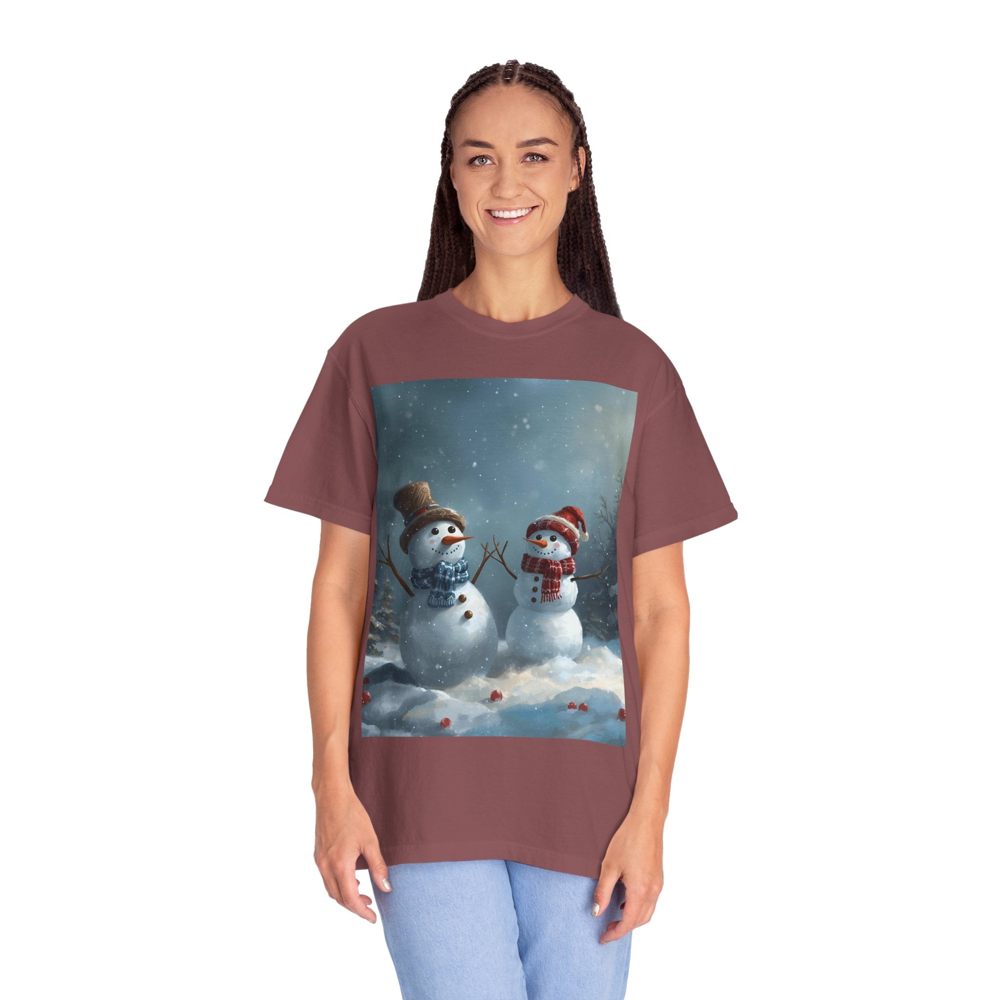 Christmas Winter Wonderland Snowman T-Shirt | Cozy Holiday Tee, Christmas Gift, Unisex Apparel, Seasonal Fashion, Winter Vibes