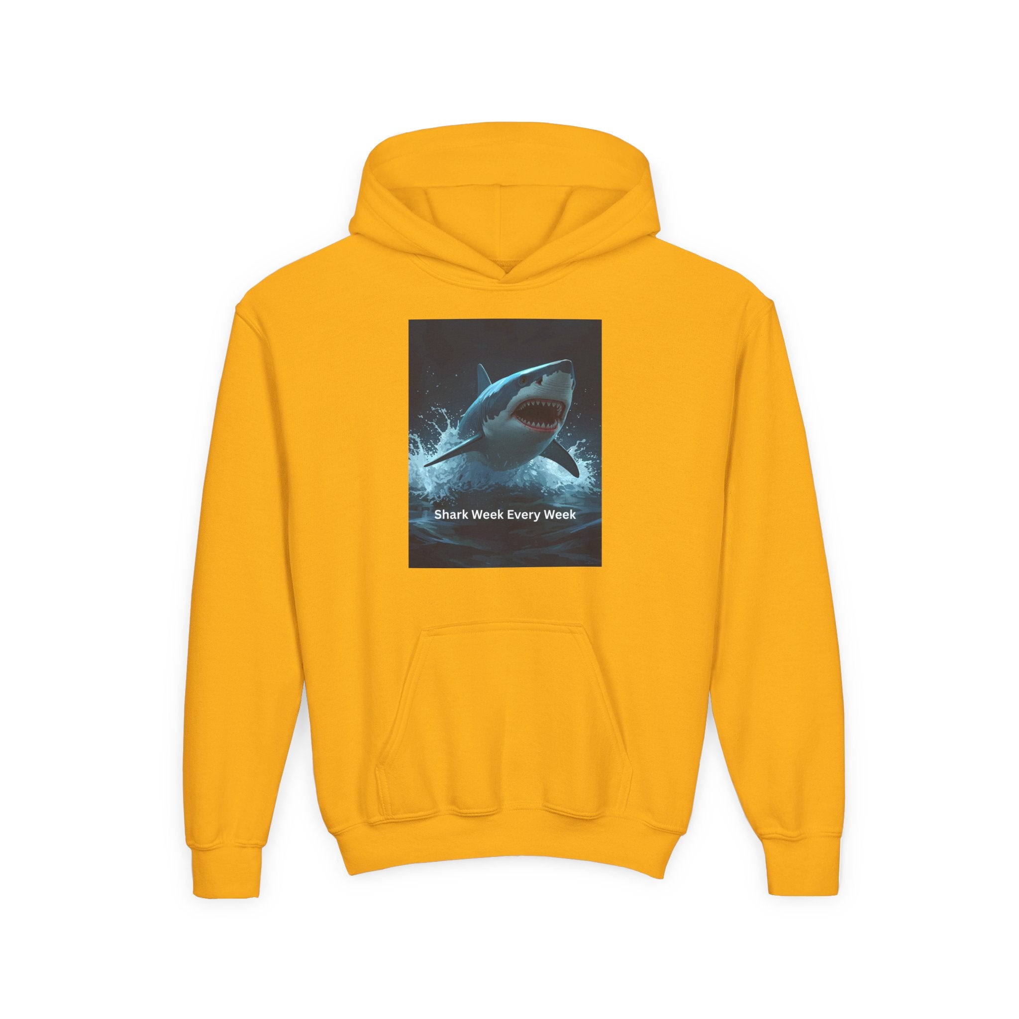 Shark Week Youth Hoodie - Fun, Comfortable Sweatshirt for Ocean Lovers, Kids Merchandise, Gift for Summer, Adventure Apparel, Sea Life Style