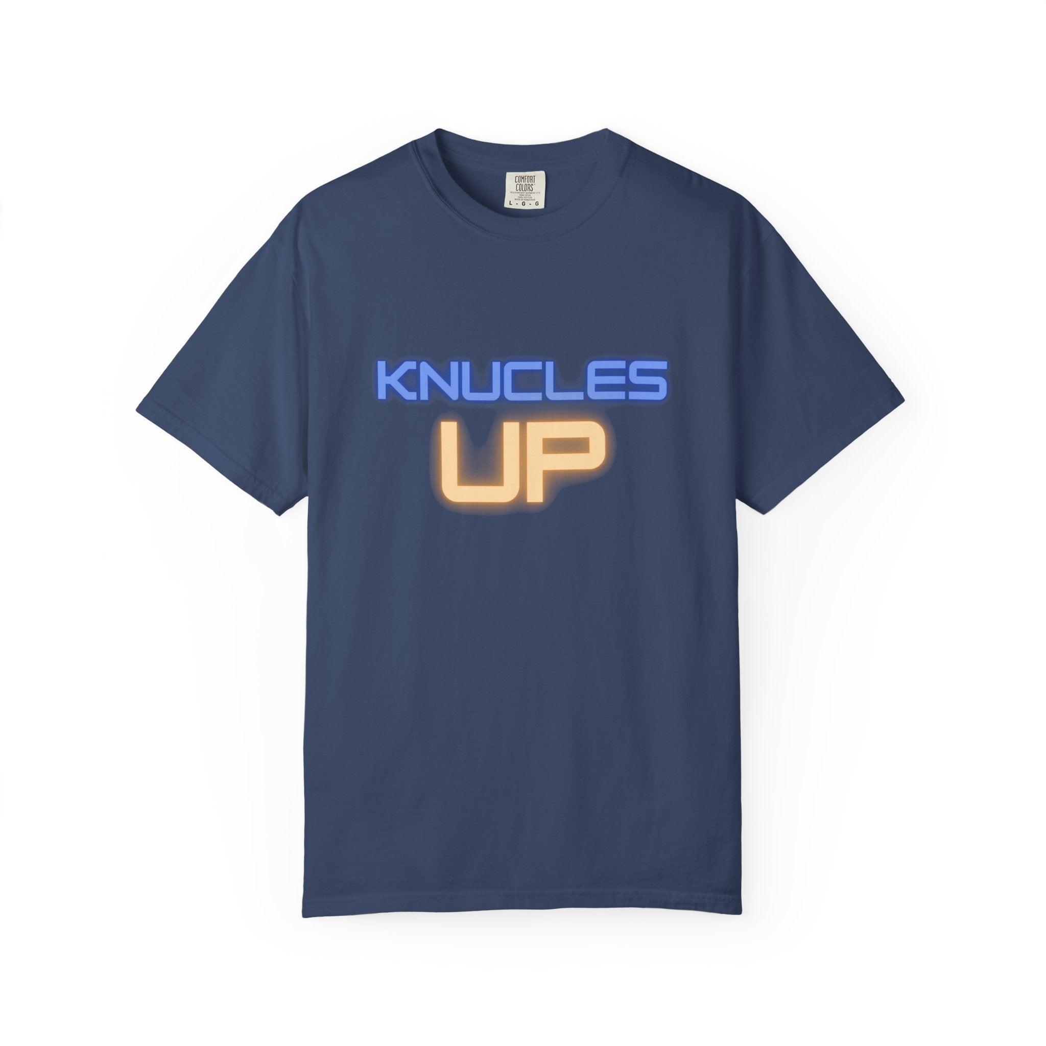 Knuckles Up Unisex Garment-Dyed T-Shirt, Casual Wear, Street Style, Graphic Tee