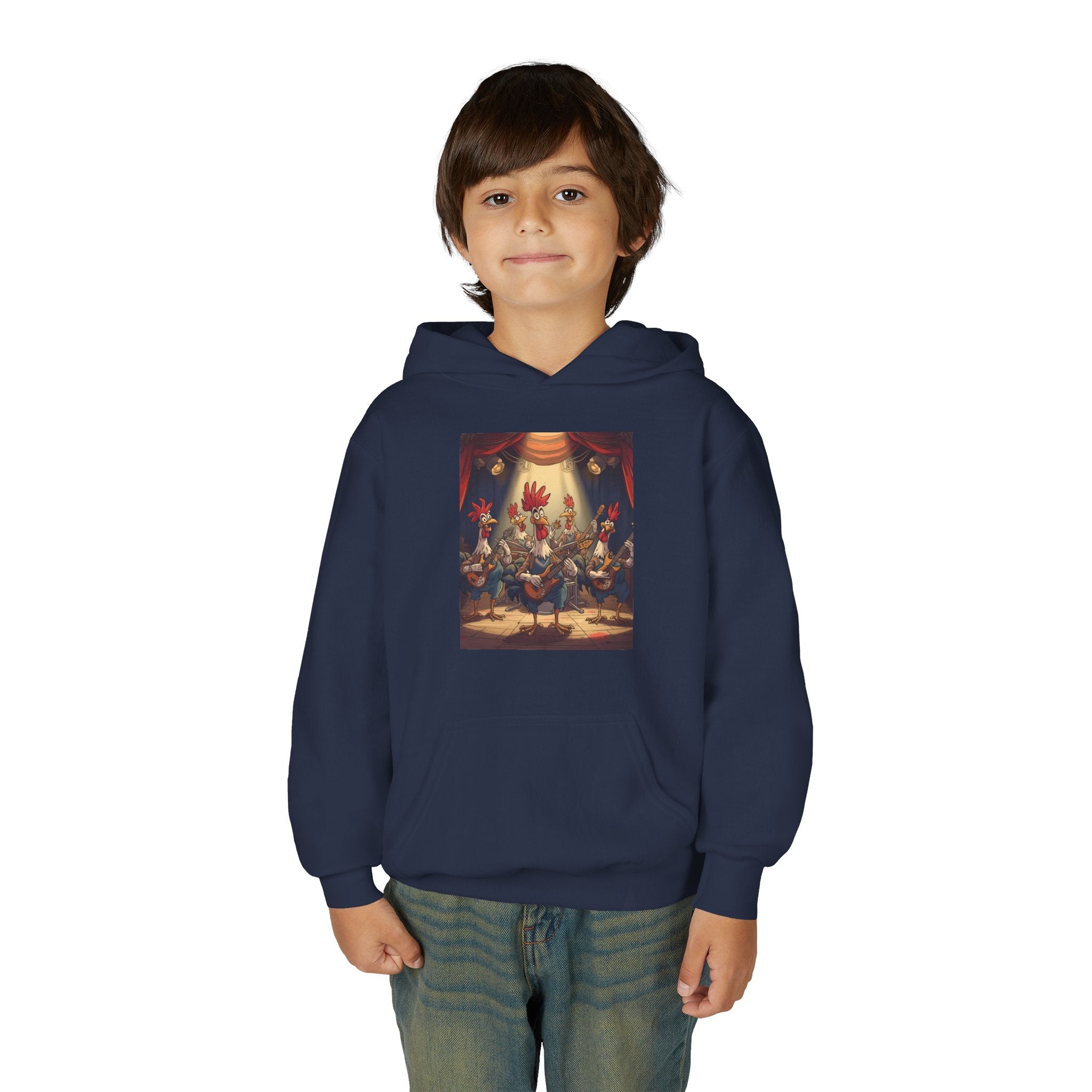 Chicken Funny Youth Heavy Blend Hooded Sweatshirt