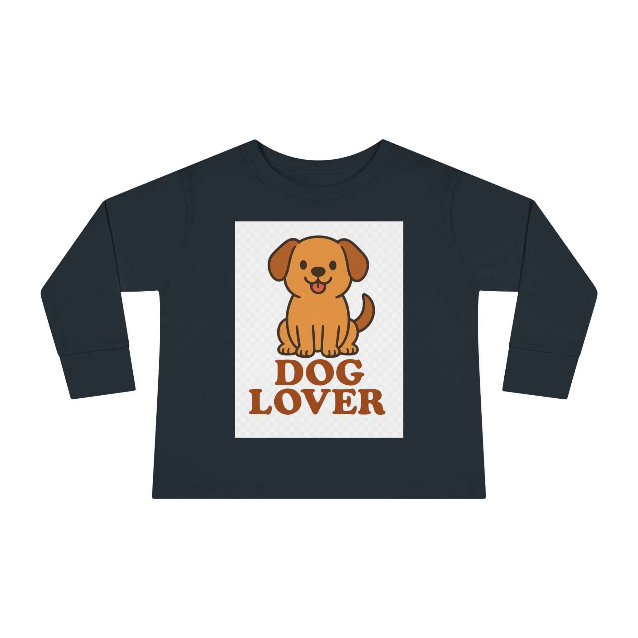 Toddler Dog Lover Long Sleeve Tee - Cute Pet Gift, Kids Animal Shirt, Birthday Present, Dog Theme Apparel, Puppy Enthusiast Gift