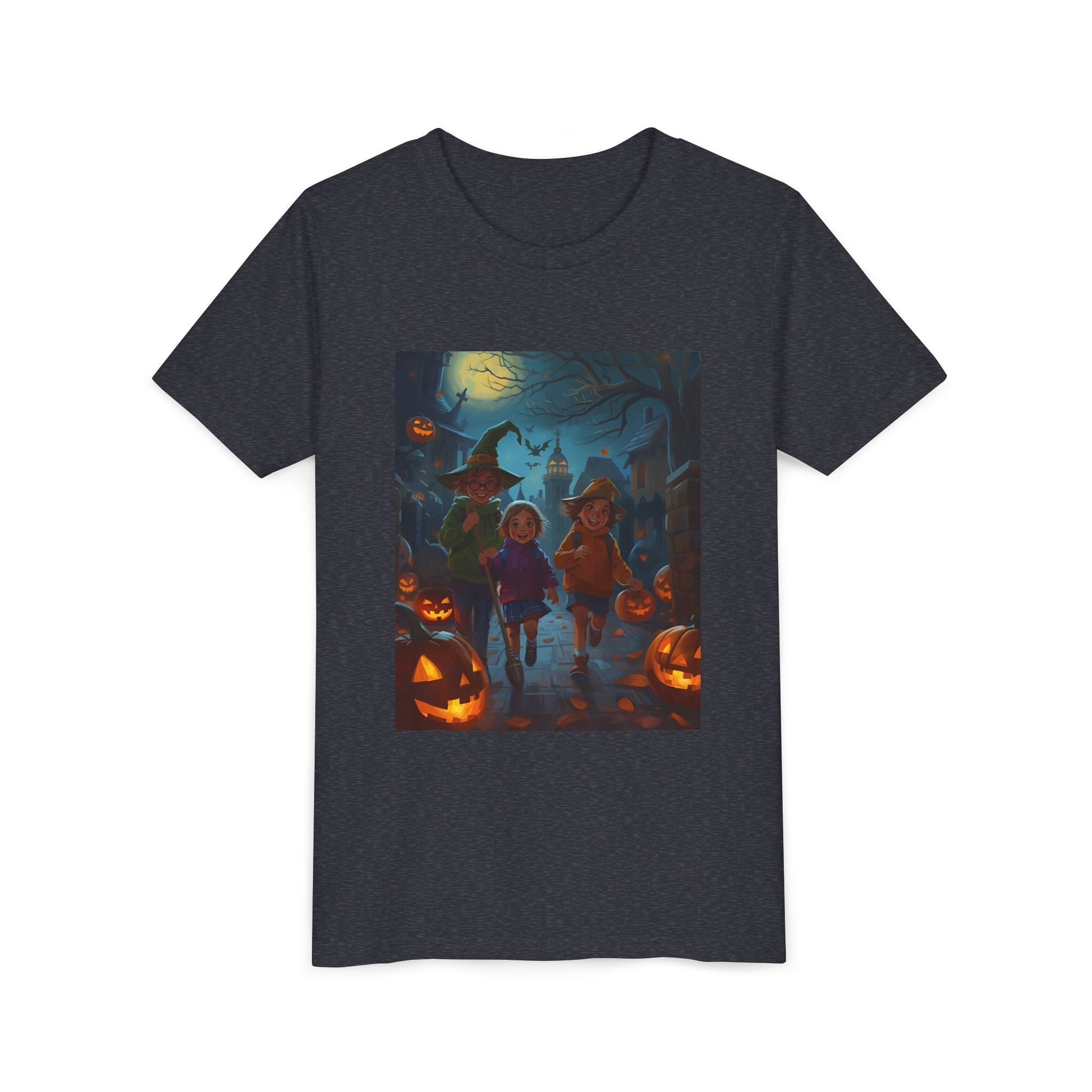 Spooky Halloween Youth Tee | Fun Kids Shirt for Halloween Parties, Trick-or-Treating, Fall Celebrations, Spooky Vibes, Cute Costumes