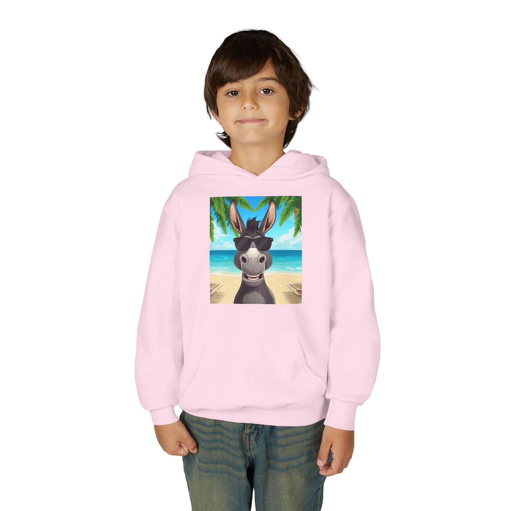 Donkey Beach Vibes Youth Heavy Blend Hooded Sweatshirt