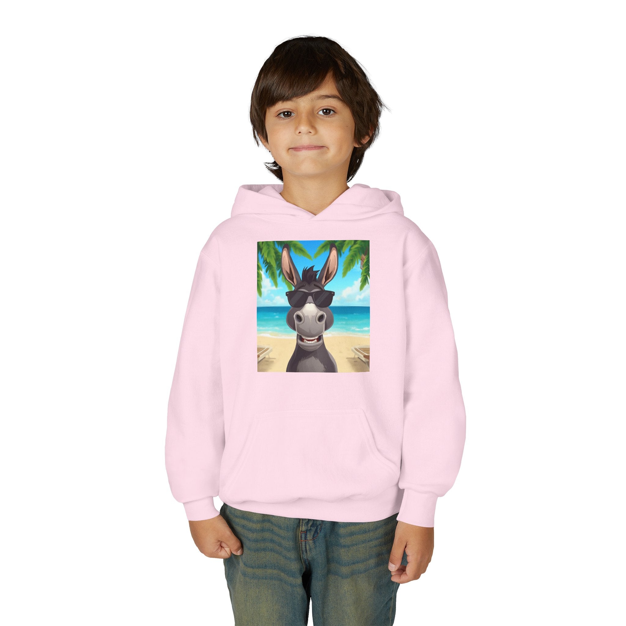 Donkey Beach Vibes Youth Heavy Blend Hooded Sweatshirt