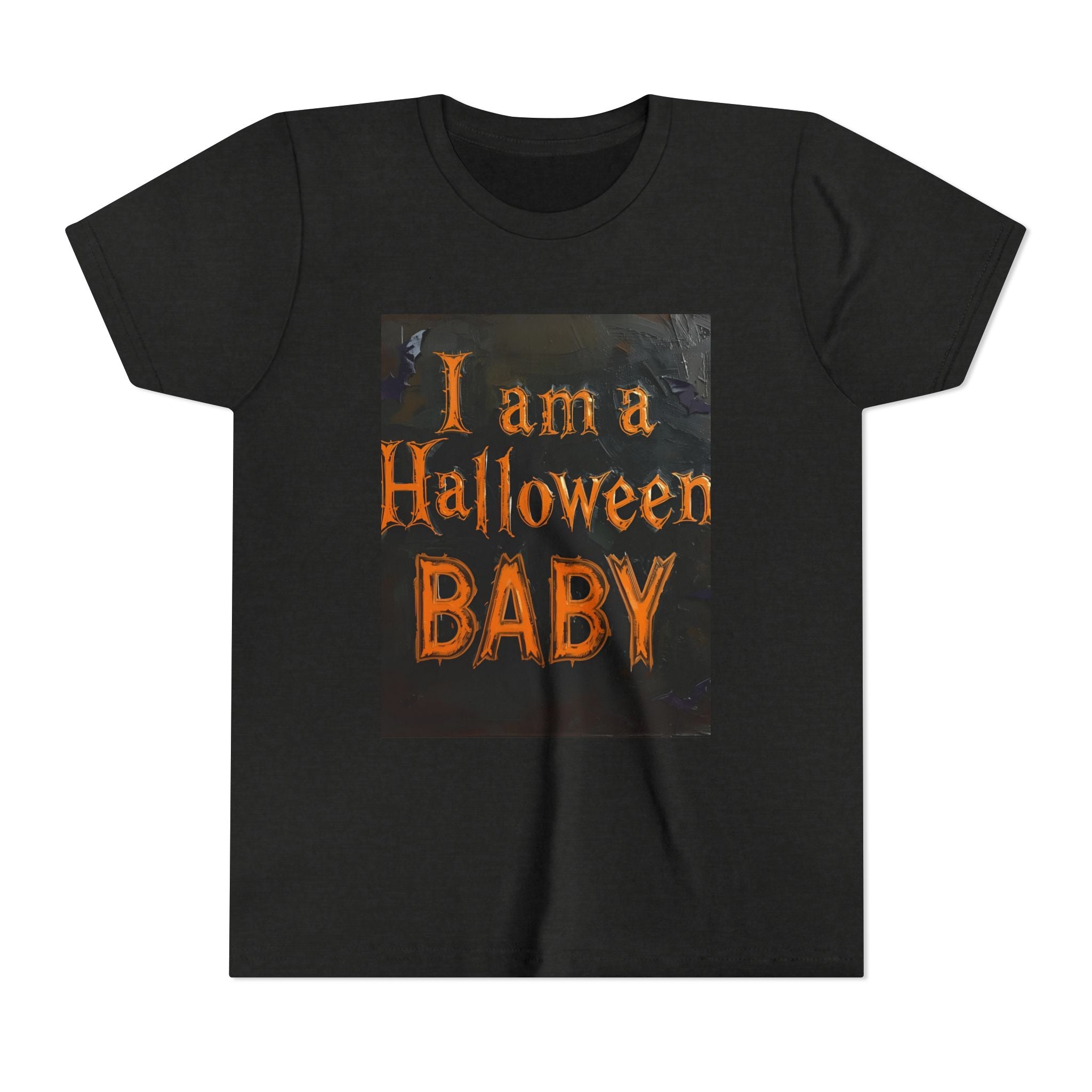 I Am A Halloween Baby Youth Short Sleeve Tee
