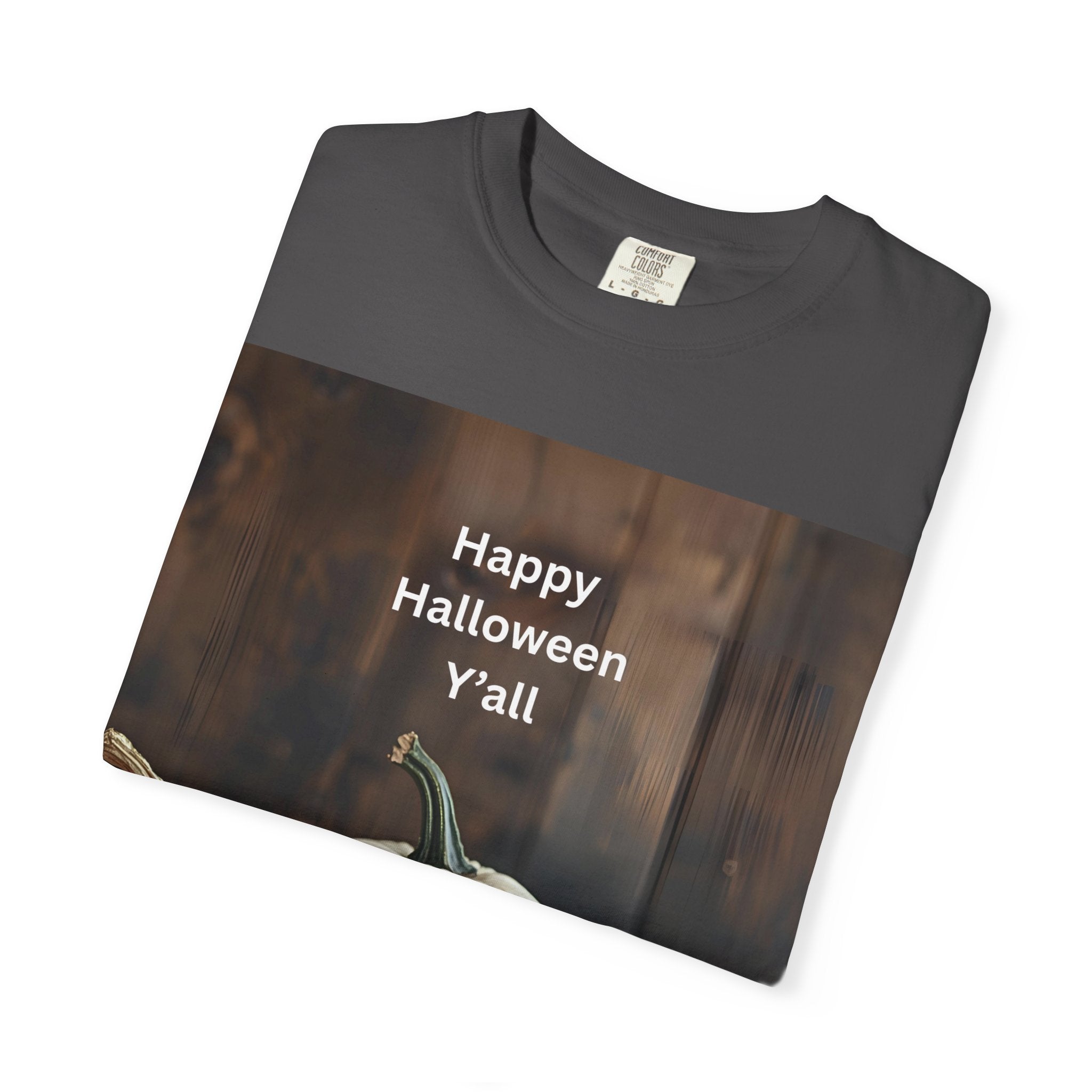 Happy Halloween Y'all T-shirt, Fall Pumpkin Tee, Unisex Halloween Apparel, Cute Halloween Gift, Autumn Wardrobe Essential