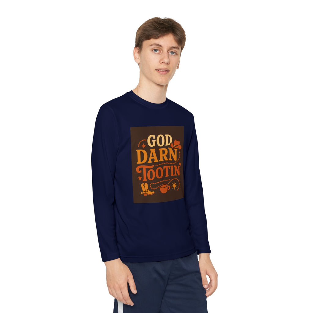 God Darn Tootin Youth Long Sleeve Competitor Tee